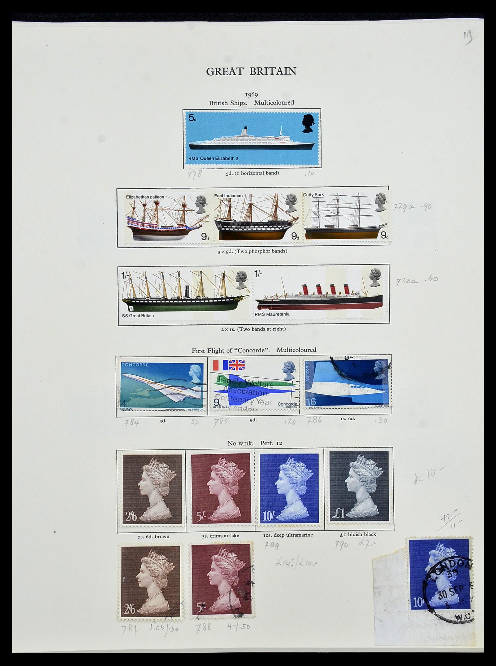 34107 028 - Postzegelverzameling 34107 Engeland 1960-1984.