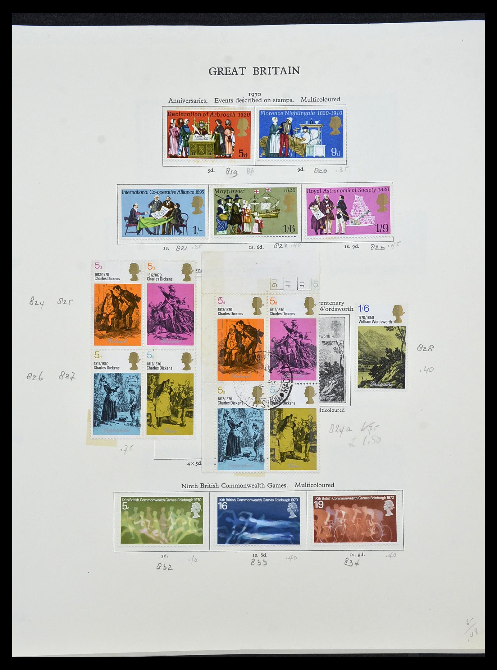 34107 030 - Postzegelverzameling 34107 Engeland 1960-1984.