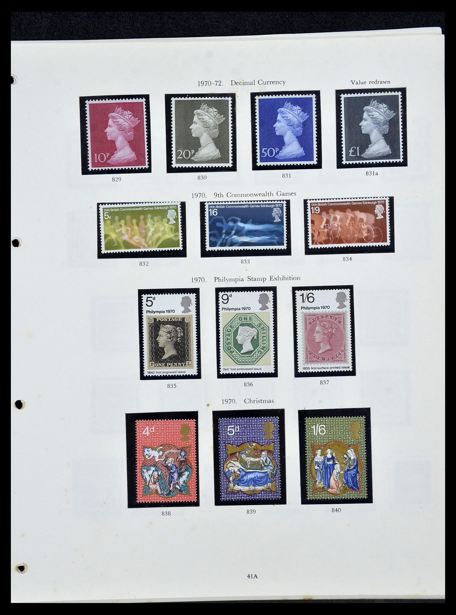 34107 032 - Postzegelverzameling 34107 Engeland 1960-1984.
