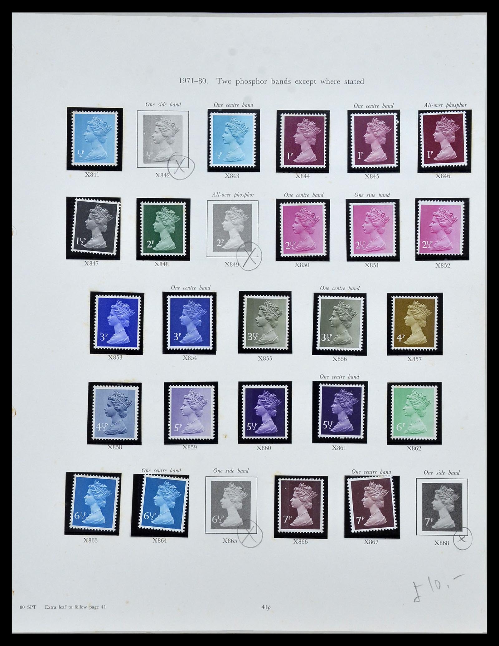 34107 033 - Postzegelverzameling 34107 Engeland 1960-1984.