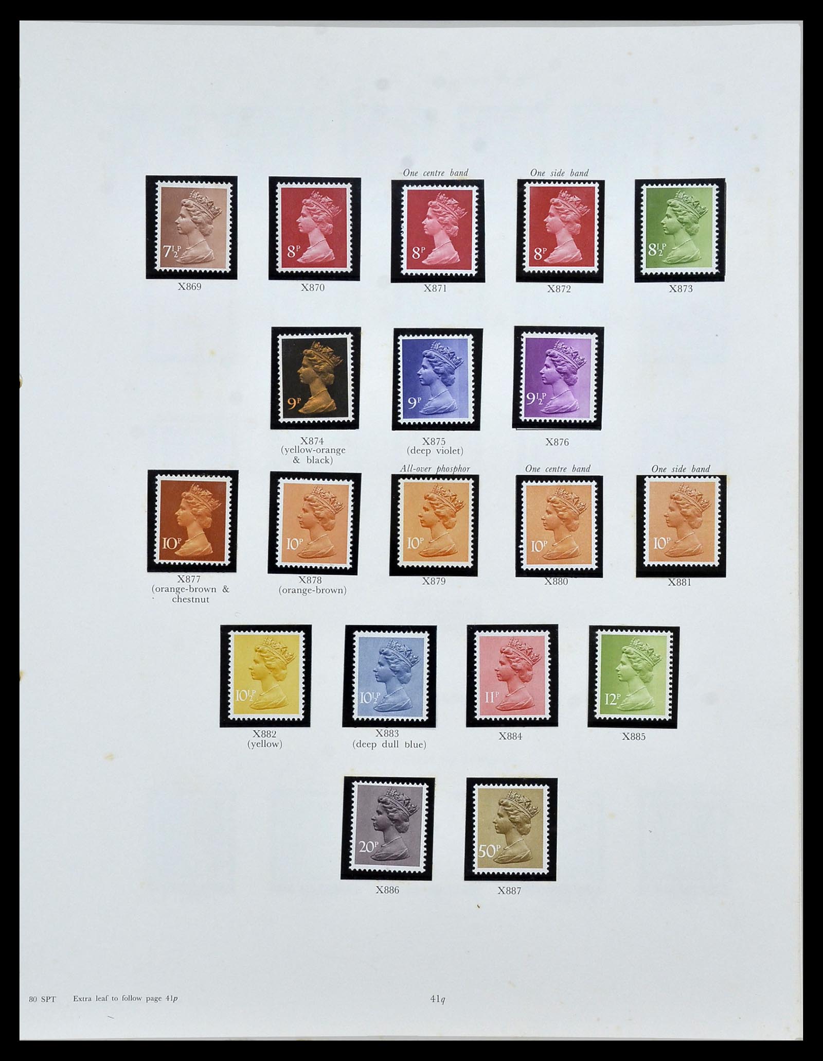 34107 034 - Postzegelverzameling 34107 Engeland 1960-1984.