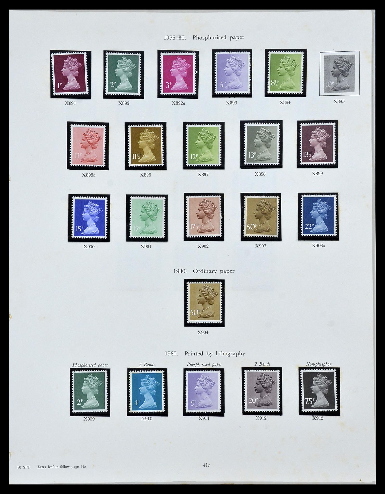 34107 035 - Postzegelverzameling 34107 Engeland 1960-1984.
