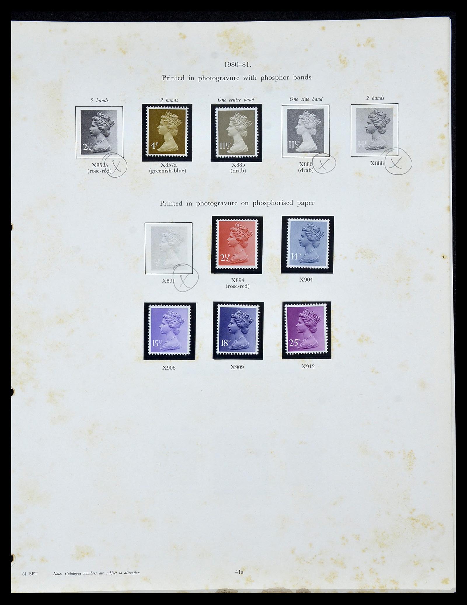 34107 036 - Postzegelverzameling 34107 Engeland 1960-1984.