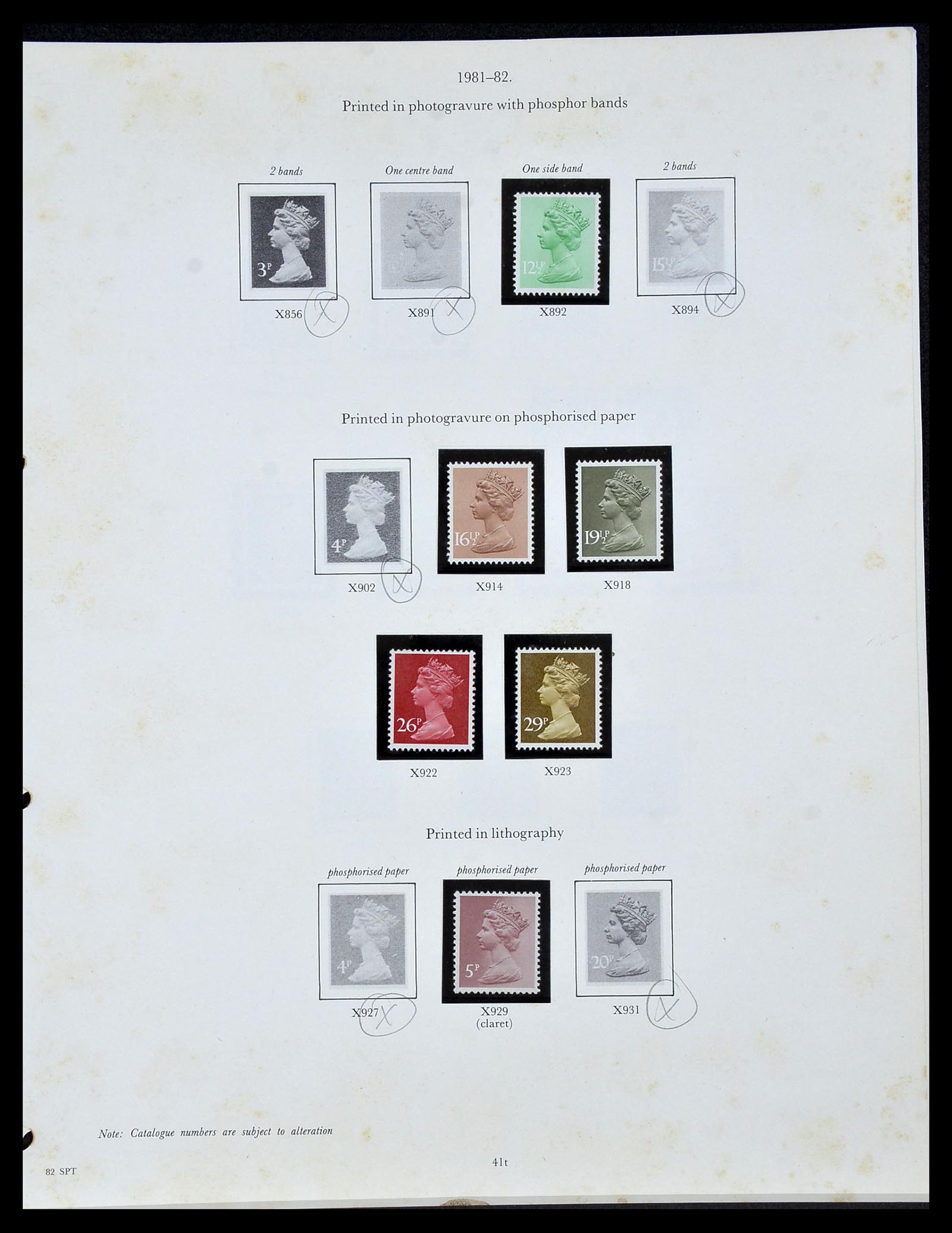 34107 037 - Postzegelverzameling 34107 Engeland 1960-1984.