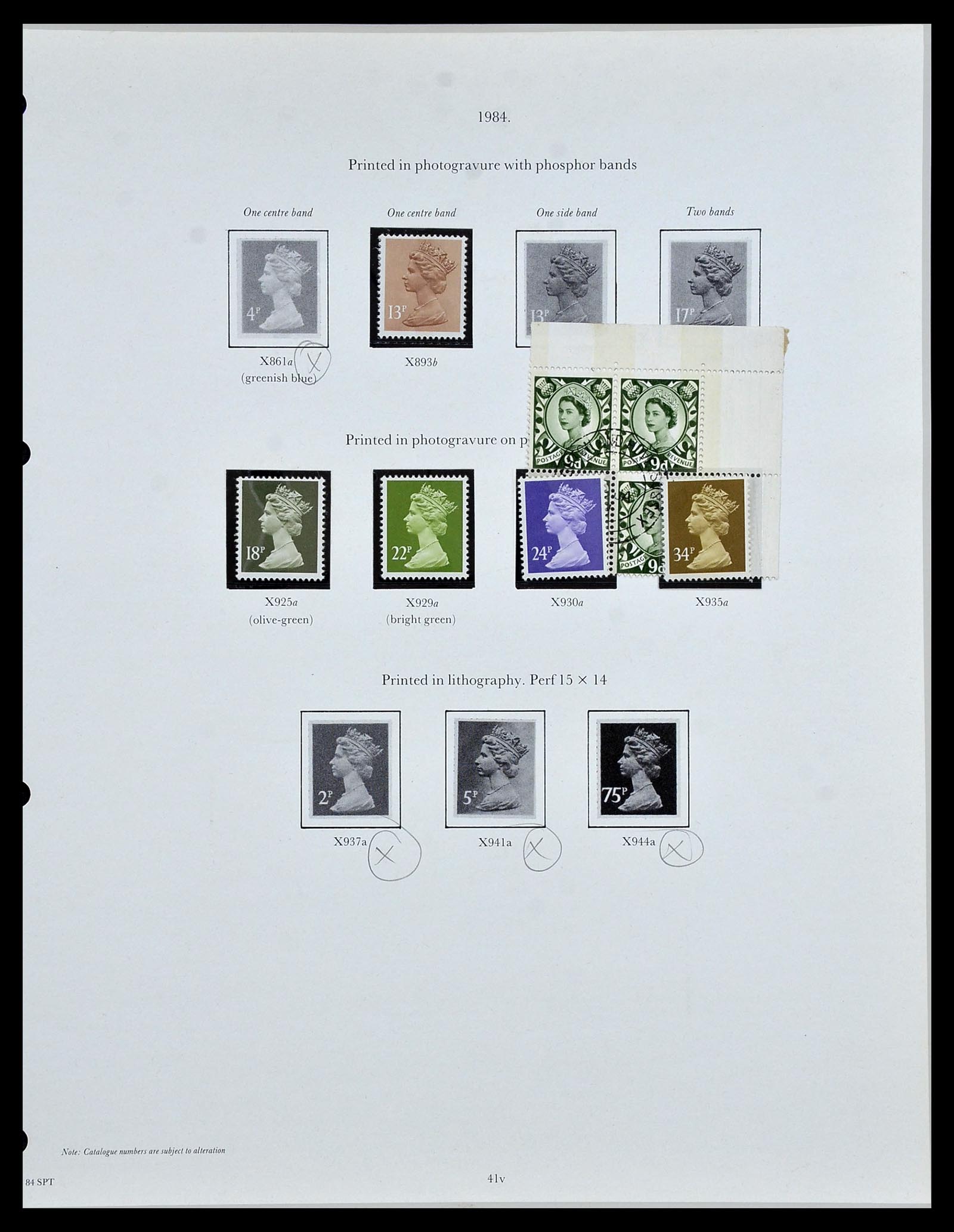 34107 038 - Postzegelverzameling 34107 Engeland 1960-1984.