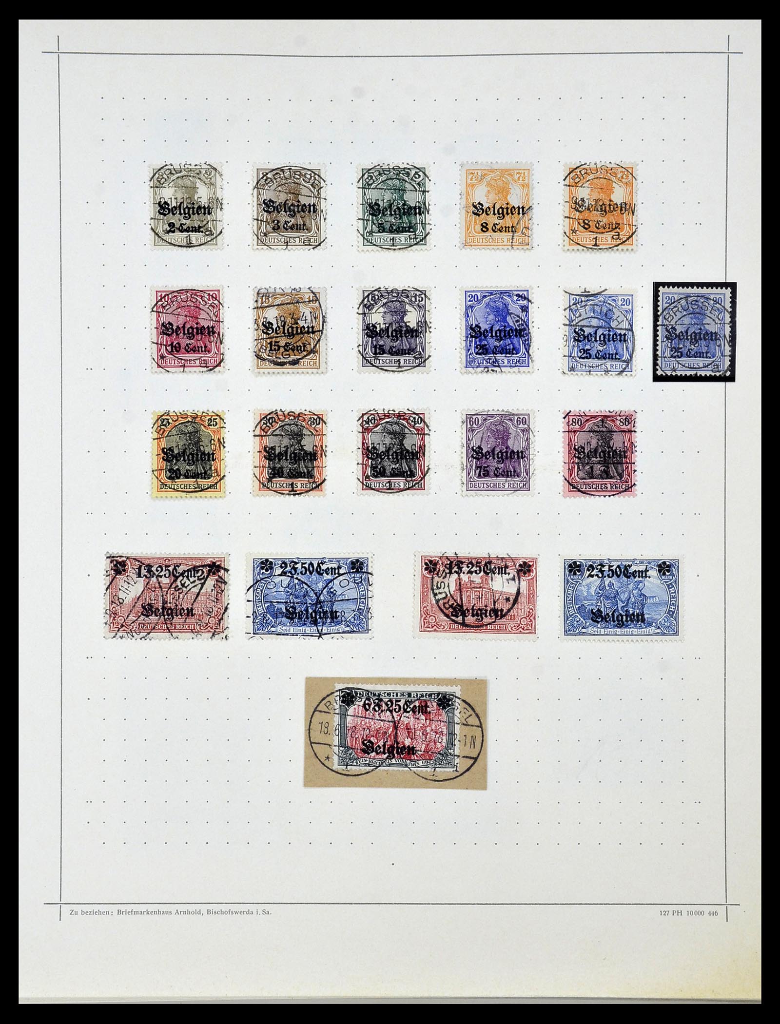 34108 001 - Postzegelverzameling 34108 Duitse Gebieden 1914-1920.