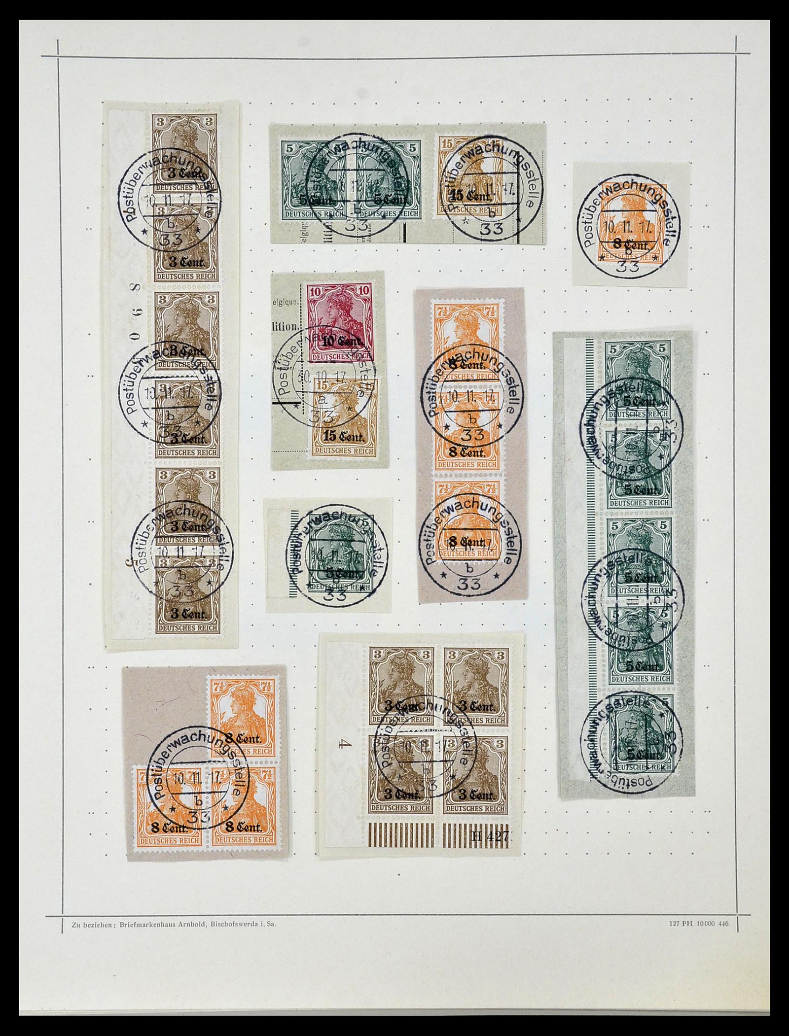 34108 002 - Postzegelverzameling 34108 Duitse Gebieden 1914-1920.