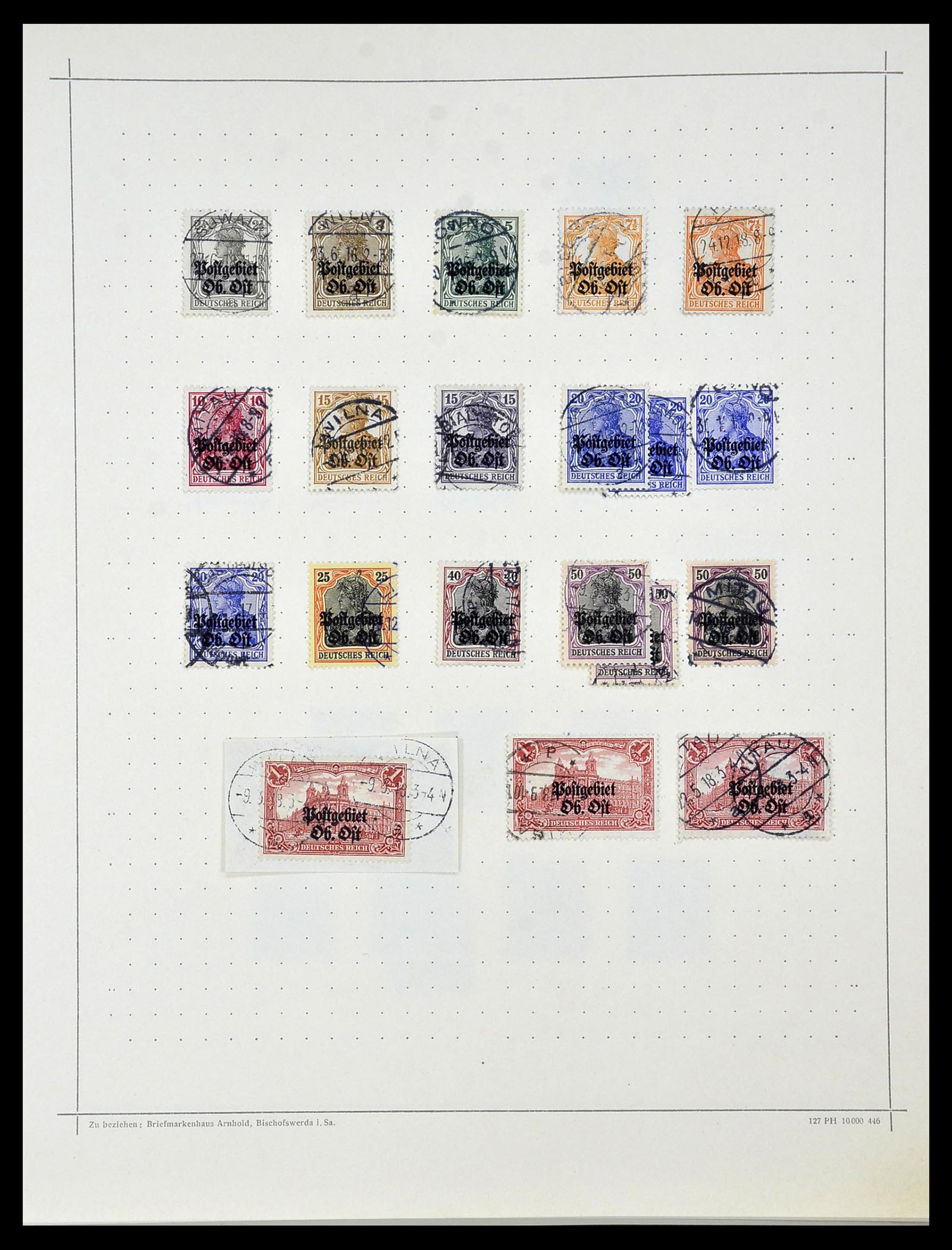 34108 005 - Postzegelverzameling 34108 Duitse Gebieden 1914-1920.