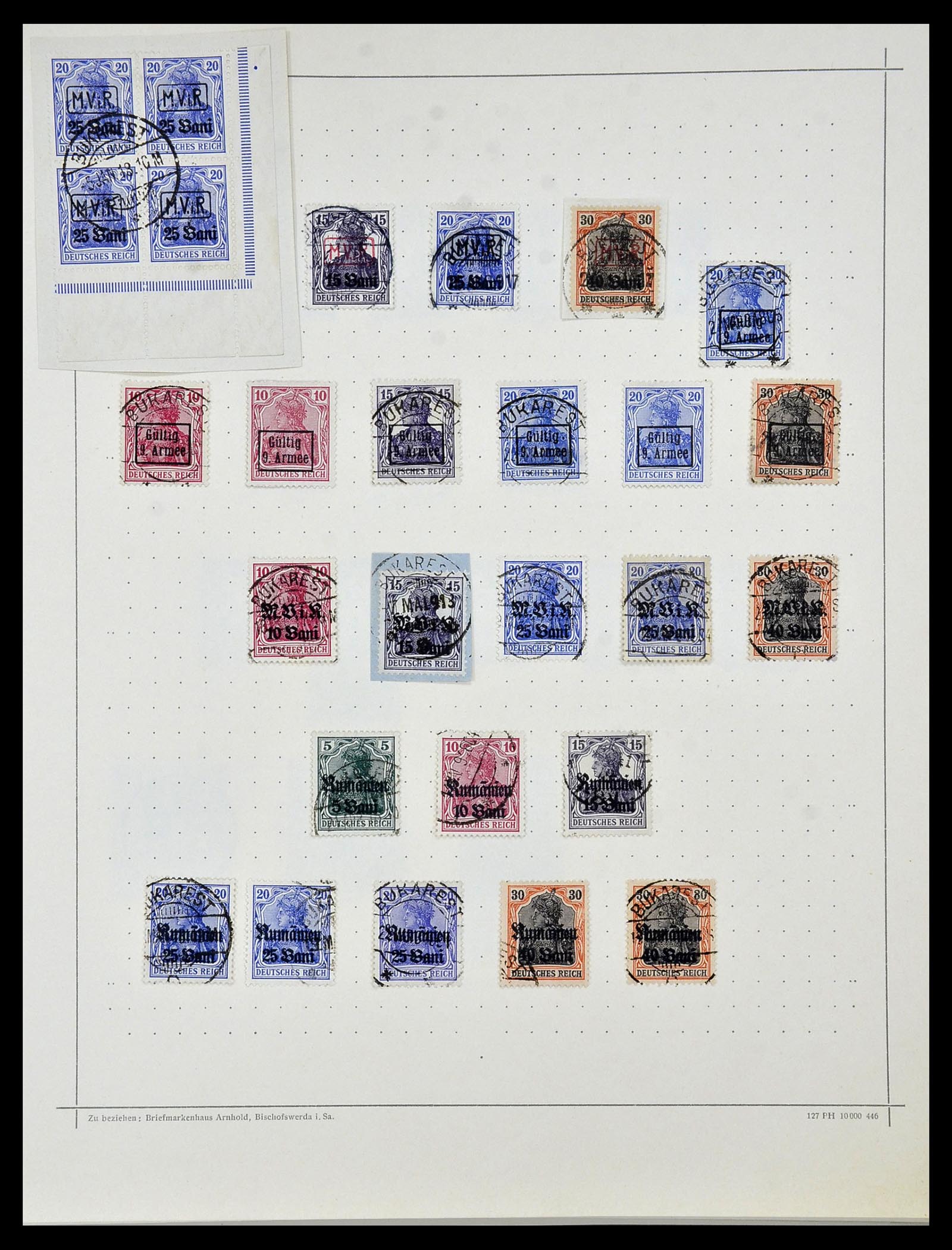 34108 007 - Postzegelverzameling 34108 Duitse Gebieden 1914-1920.