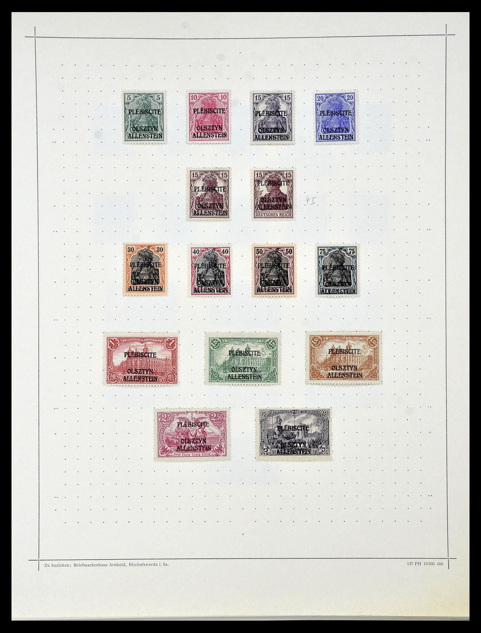 34108 011 - Postzegelverzameling 34108 Duitse Gebieden 1914-1920.