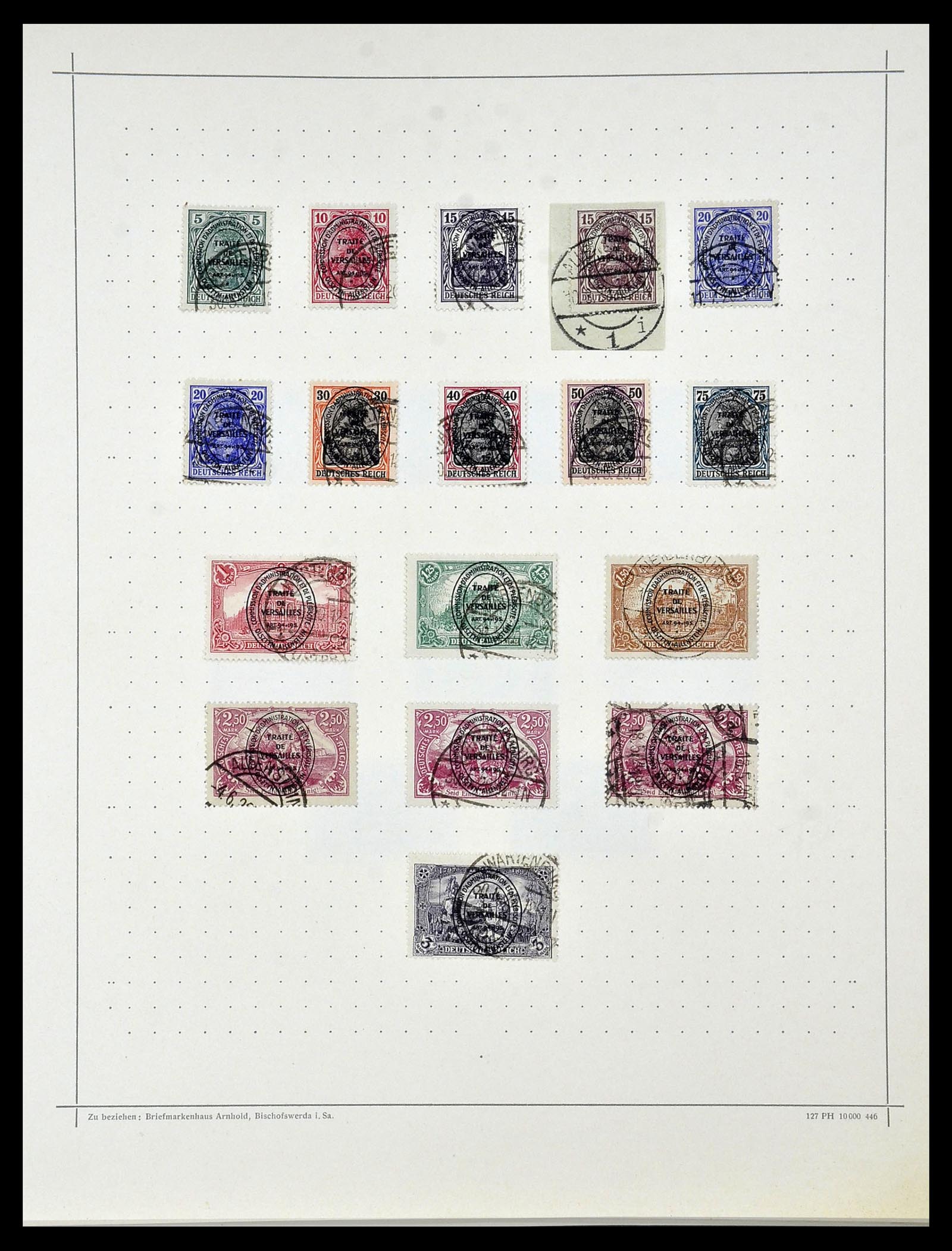 34108 012 - Postzegelverzameling 34108 Duitse Gebieden 1914-1920.
