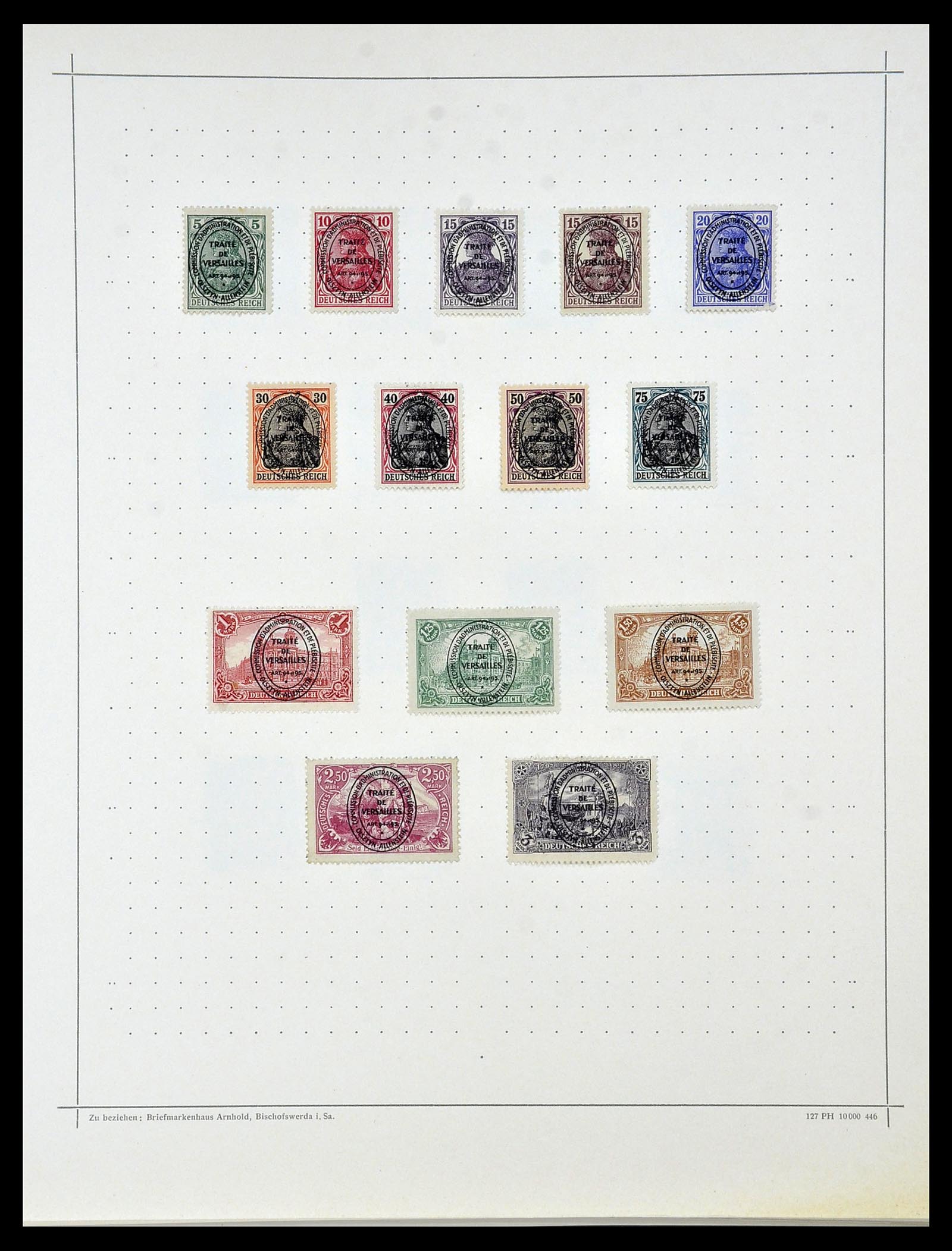 34108 013 - Postzegelverzameling 34108 Duitse Gebieden 1914-1920.