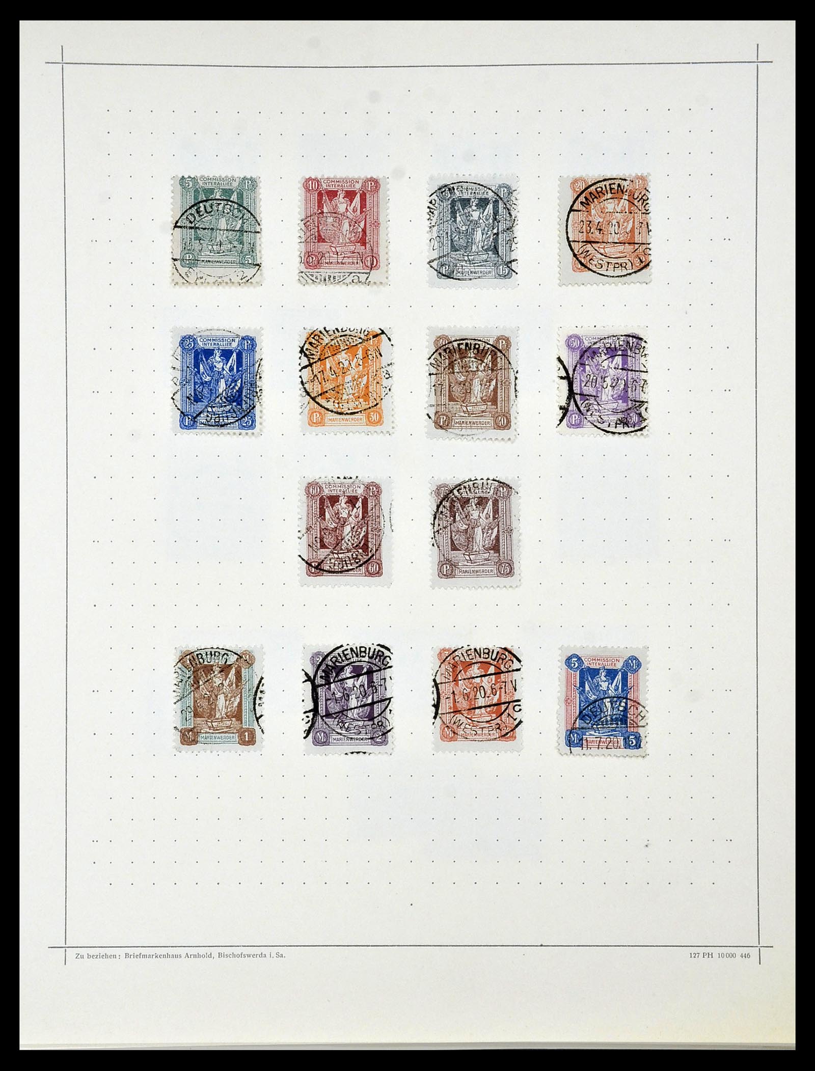 34108 014 - Postzegelverzameling 34108 Duitse Gebieden 1914-1920.
