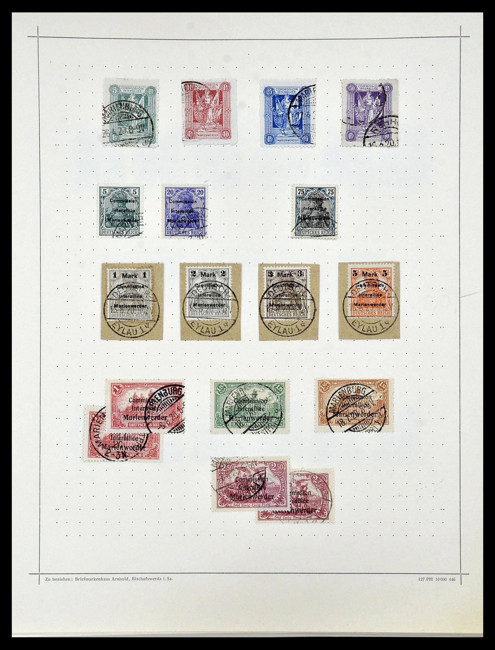 34108 015 - Postzegelverzameling 34108 Duitse Gebieden 1914-1920.