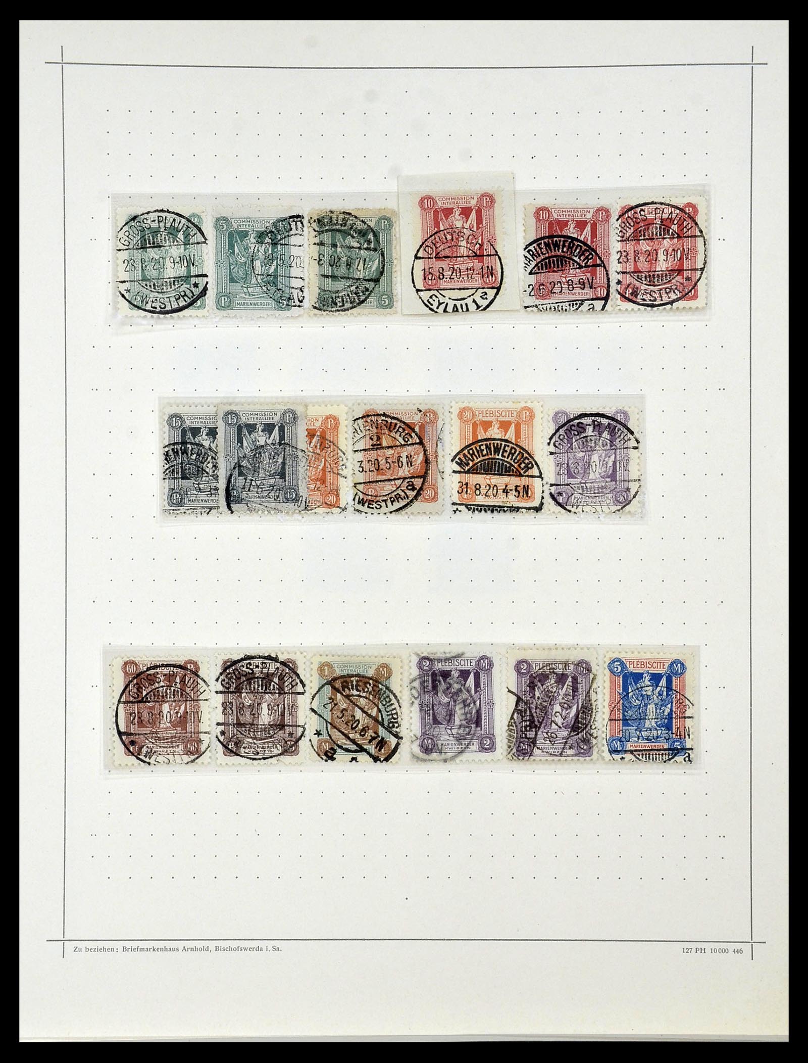 34108 016 - Postzegelverzameling 34108 Duitse Gebieden 1914-1920.