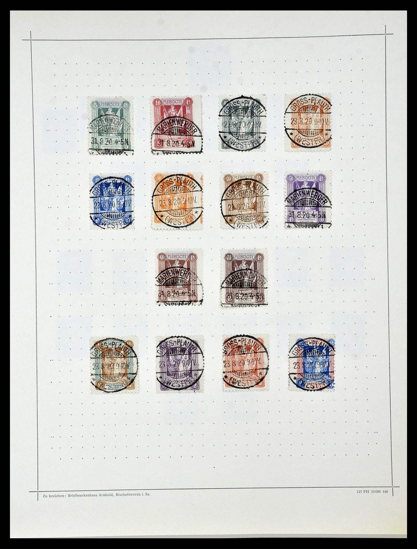 34108 017 - Postzegelverzameling 34108 Duitse Gebieden 1914-1920.
