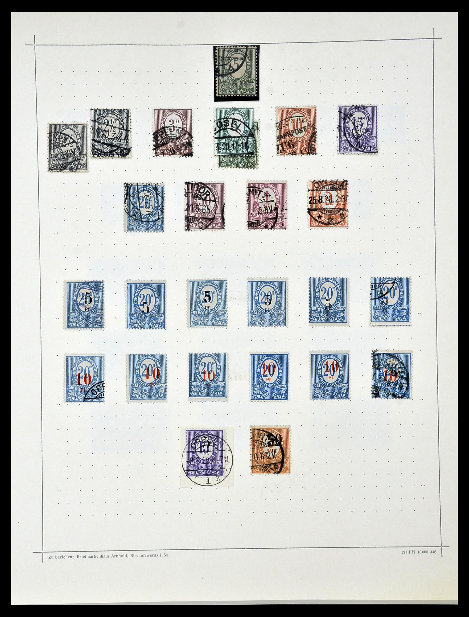 34108 018 - Postzegelverzameling 34108 Duitse Gebieden 1914-1920.