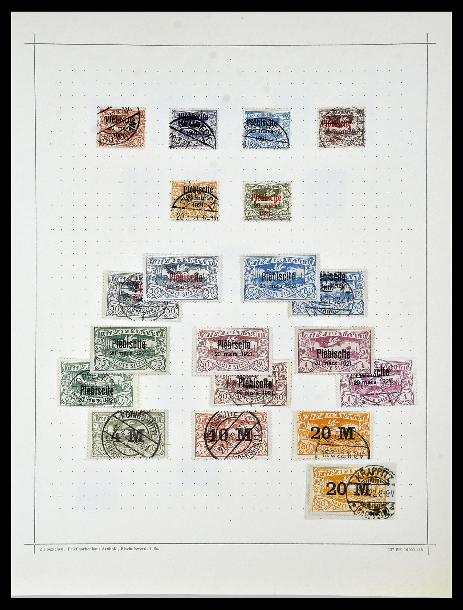 34108 020 - Stamp collection 34108 German territories 1914-1920.