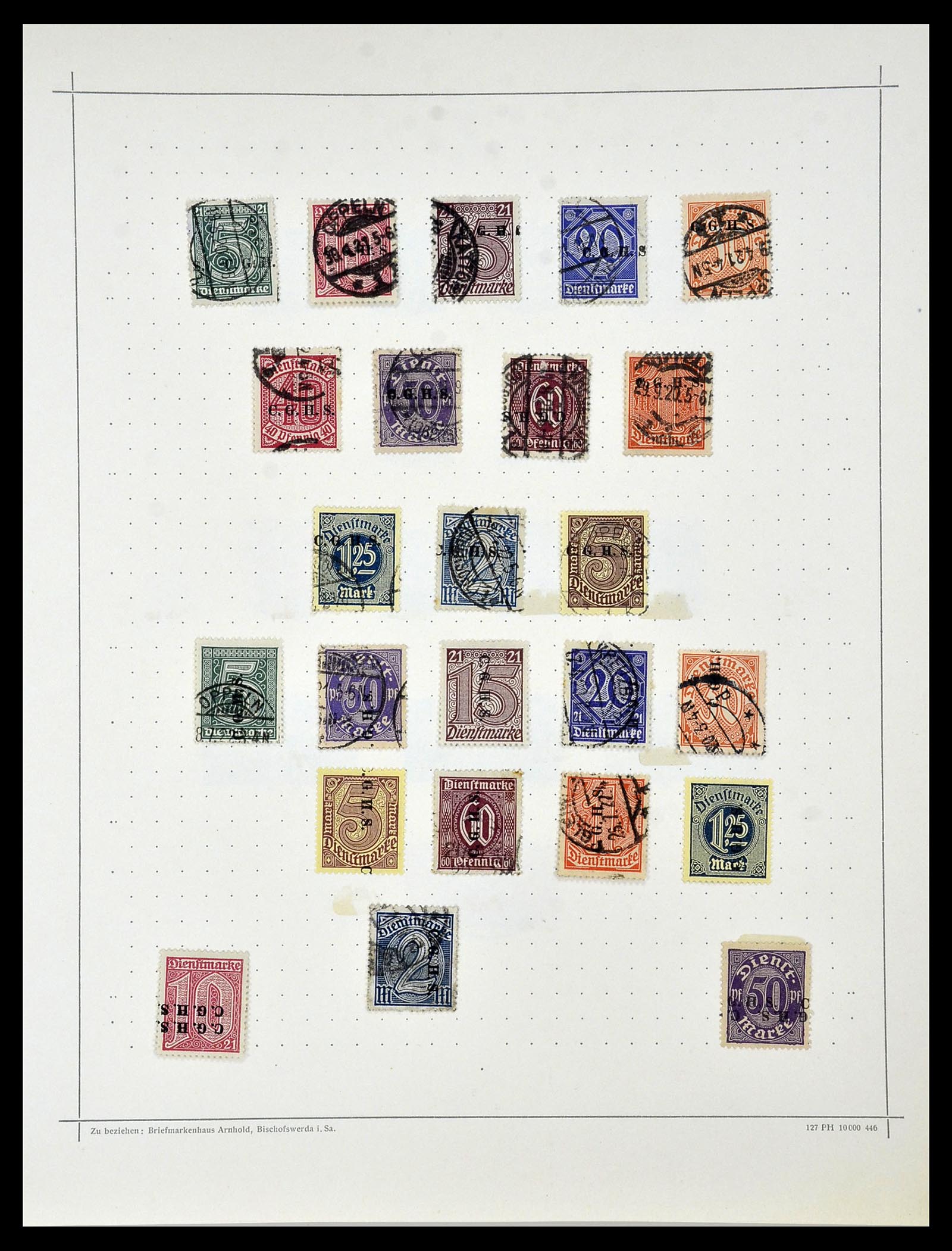 34108 021 - Postzegelverzameling 34108 Duitse Gebieden 1914-1920.