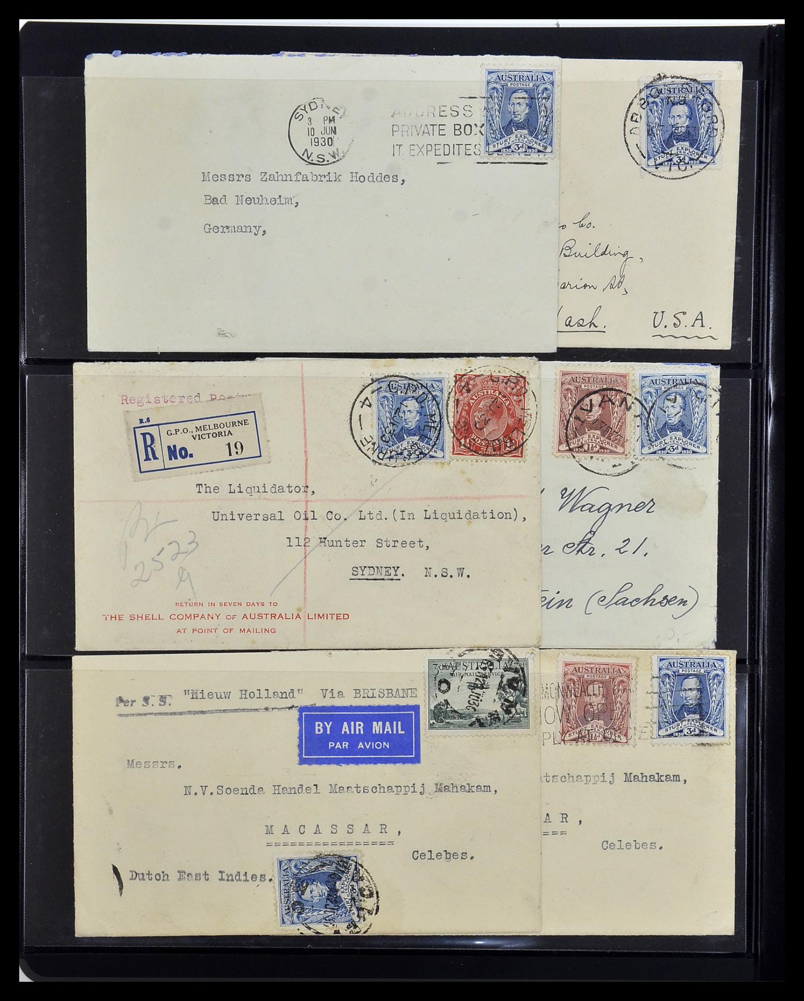 34109 002 - Stamp collection 34109 Australia 1930.