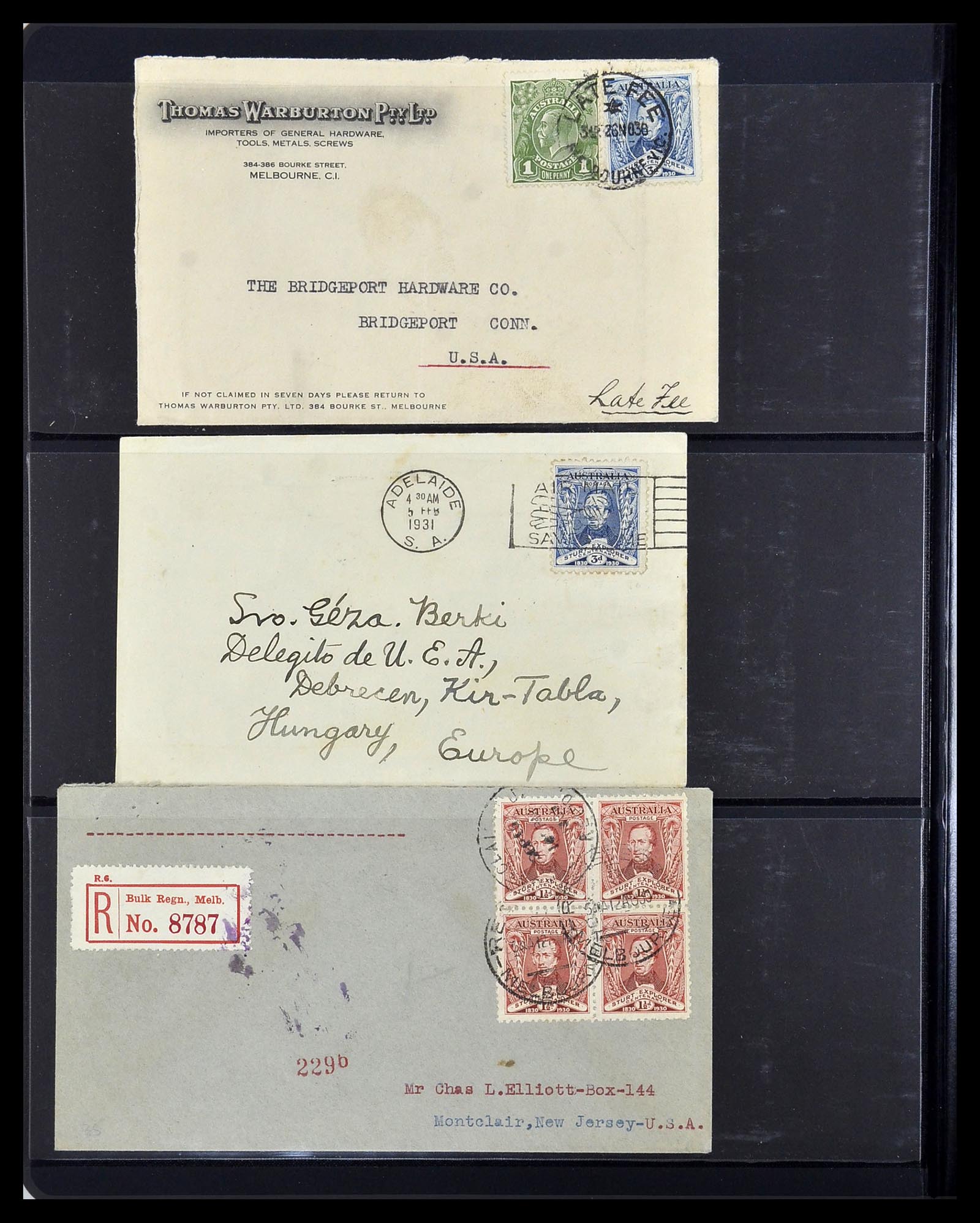 34109 004 - Stamp collection 34109 Australia 1930.