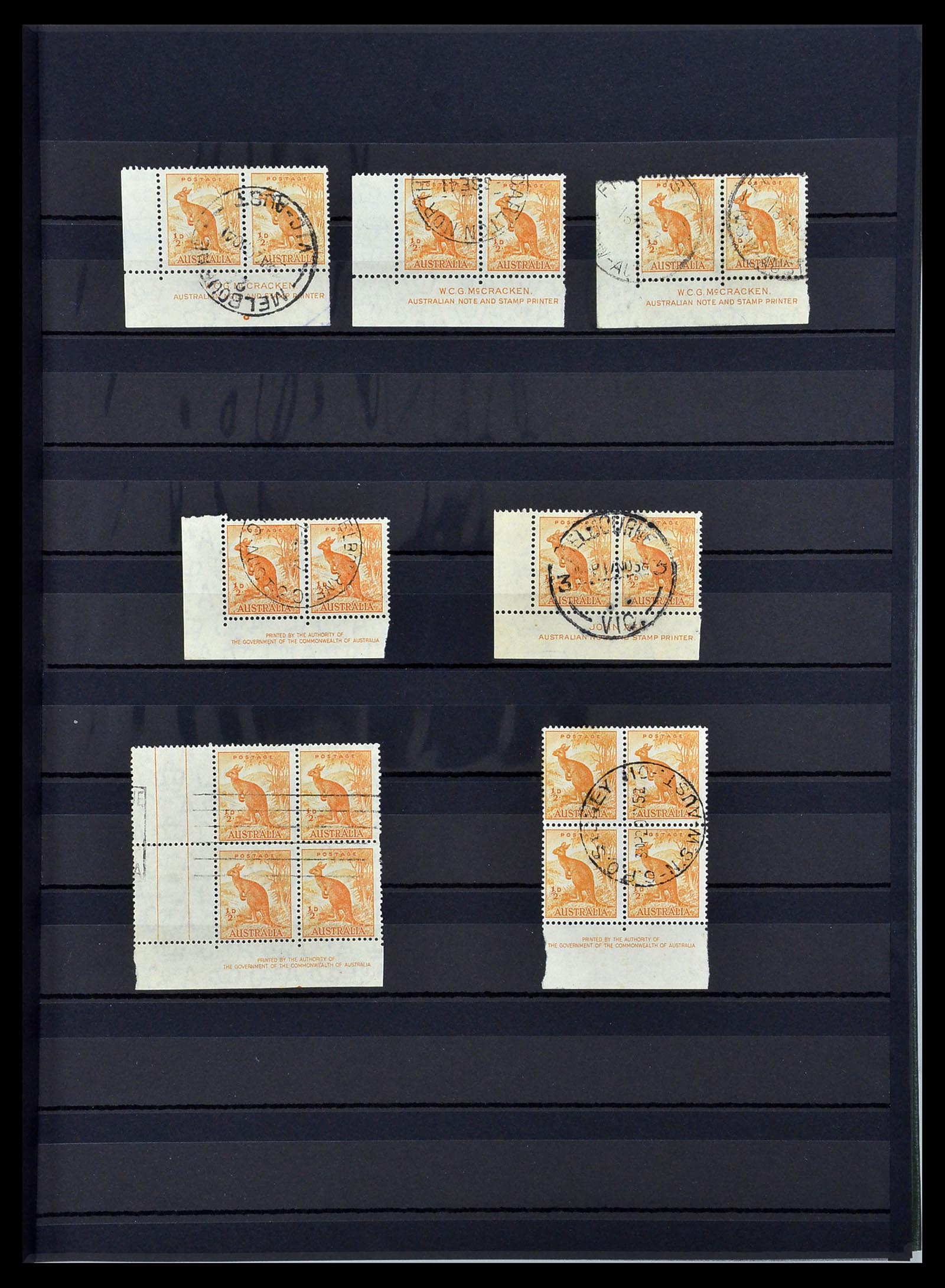 34110 001 - Stamp collection 34110 Australia 1937-1944.
