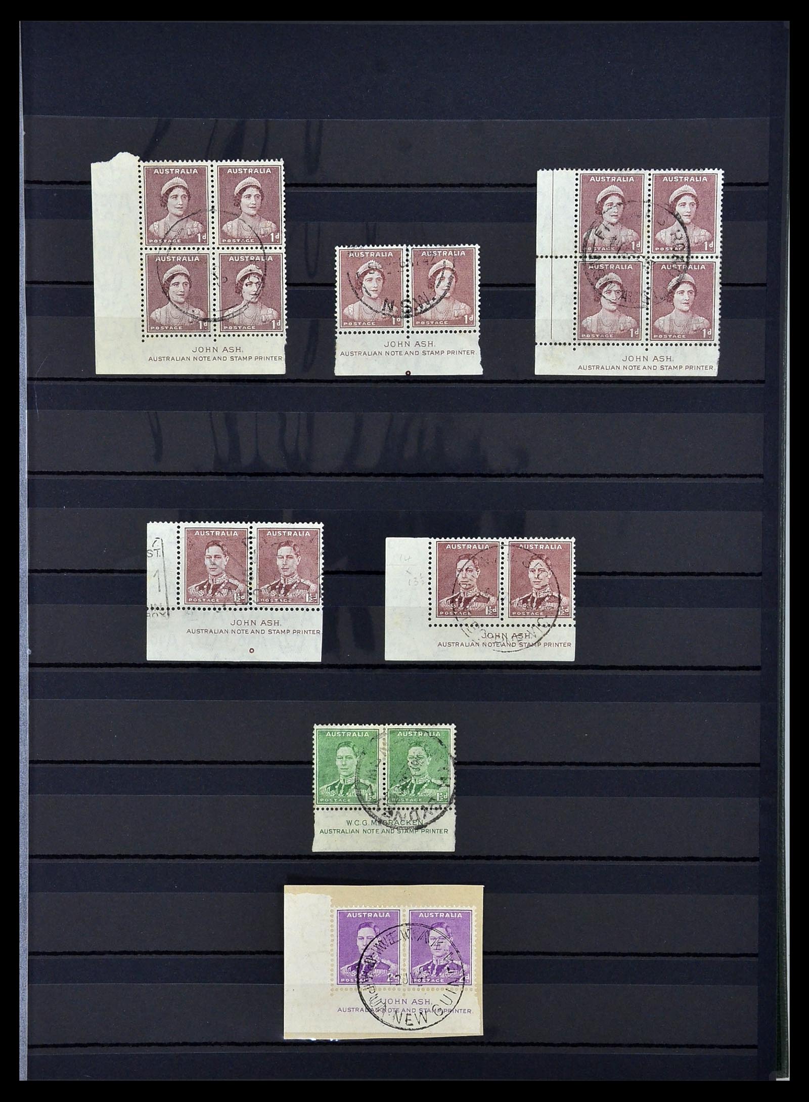 34110 003 - Stamp collection 34110 Australia 1937-1944.