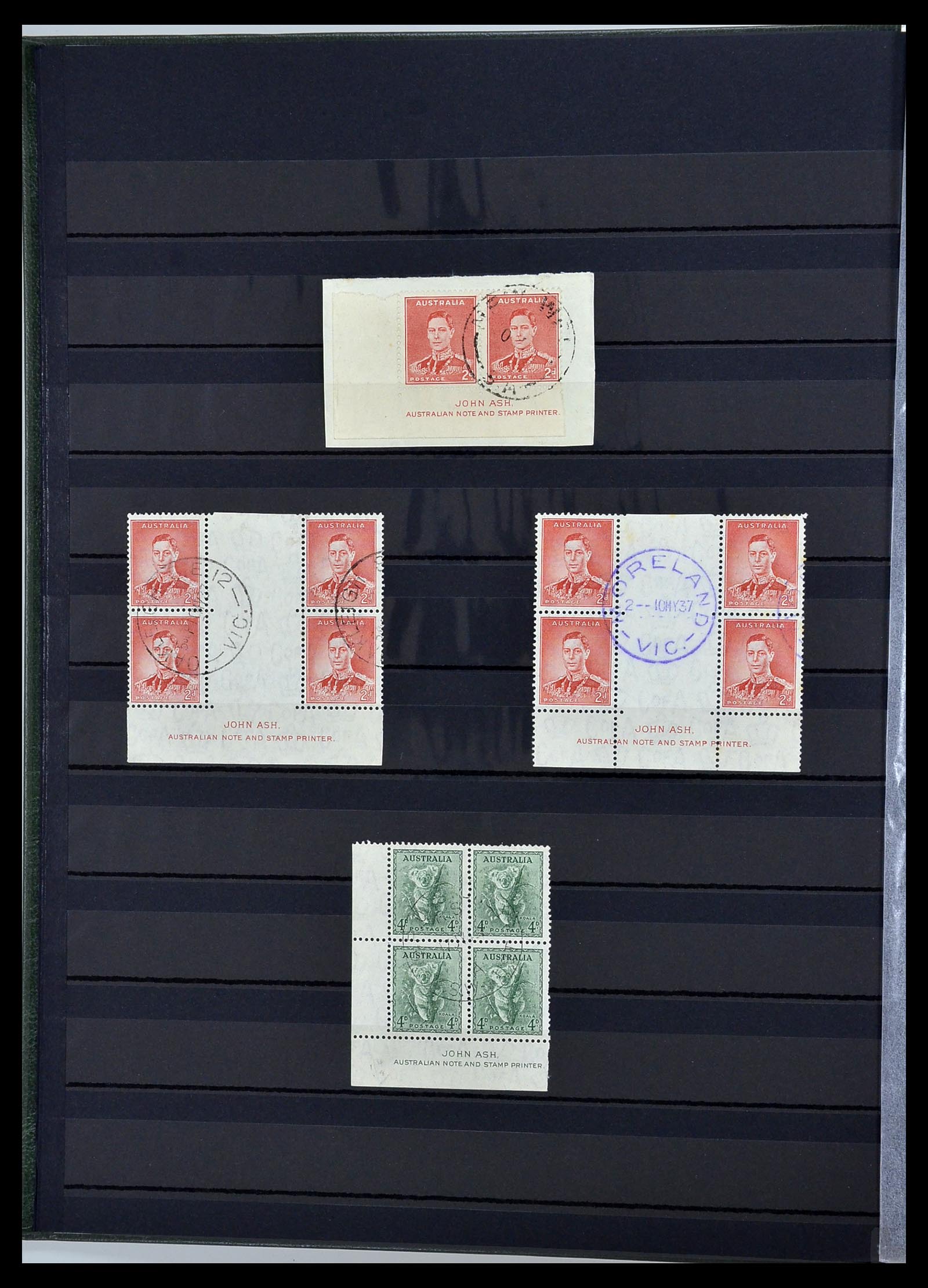 34110 004 - Stamp collection 34110 Australia 1937-1944.