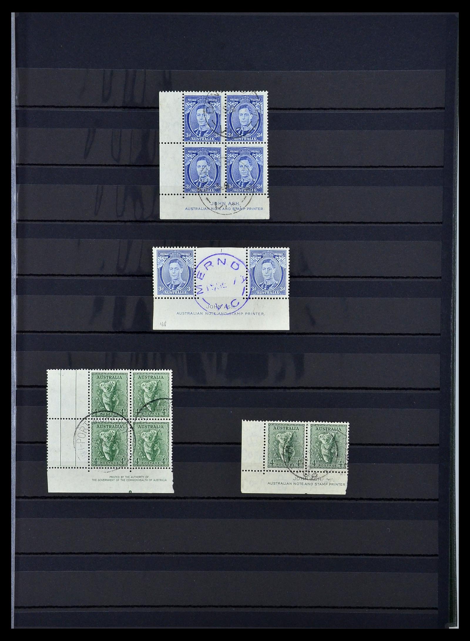 34110 005 - Stamp collection 34110 Australia 1937-1944.