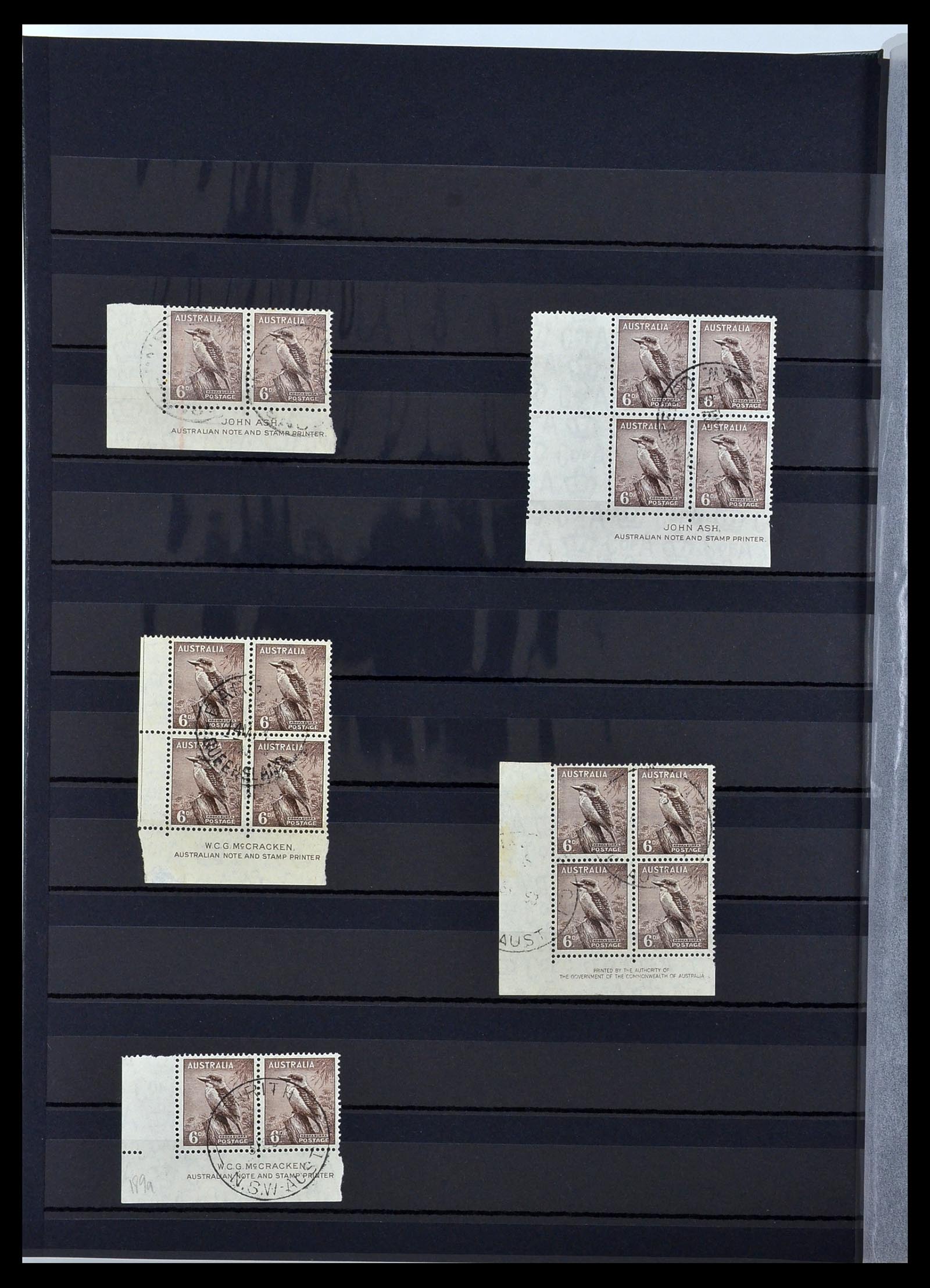 34110 006 - Stamp collection 34110 Australia 1937-1944.