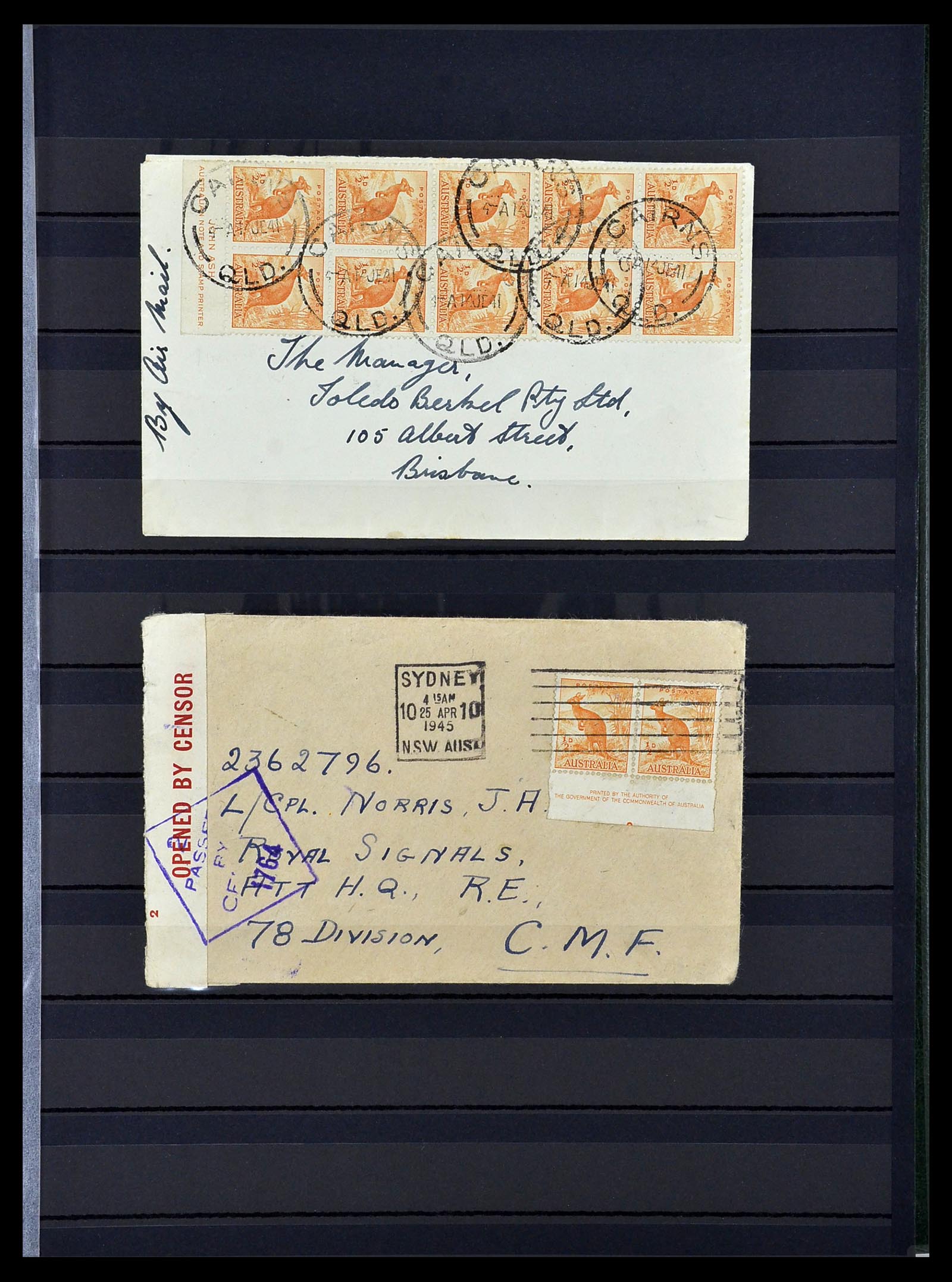 34110 009 - Stamp collection 34110 Australia 1937-1944.