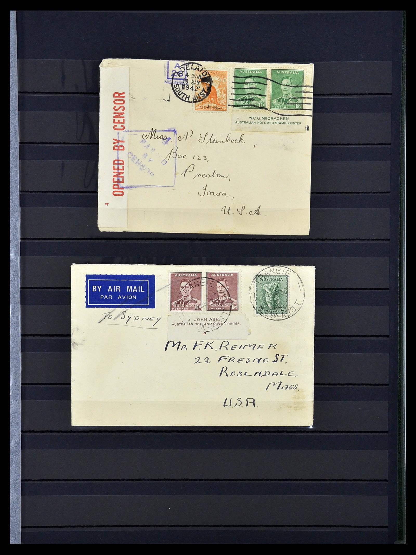 34110 011 - Stamp collection 34110 Australia 1937-1944.