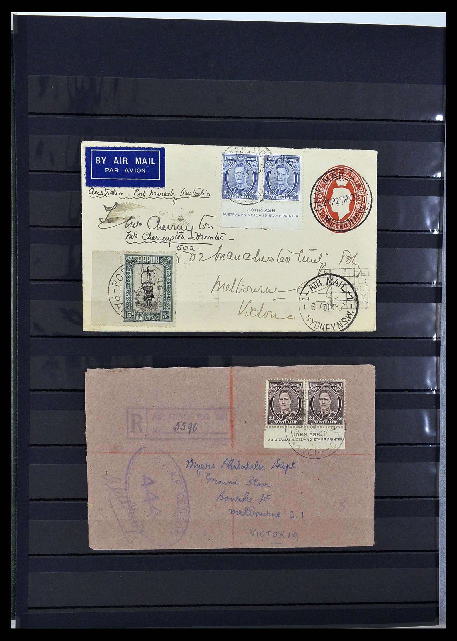 34110 014 - Stamp collection 34110 Australia 1937-1944.