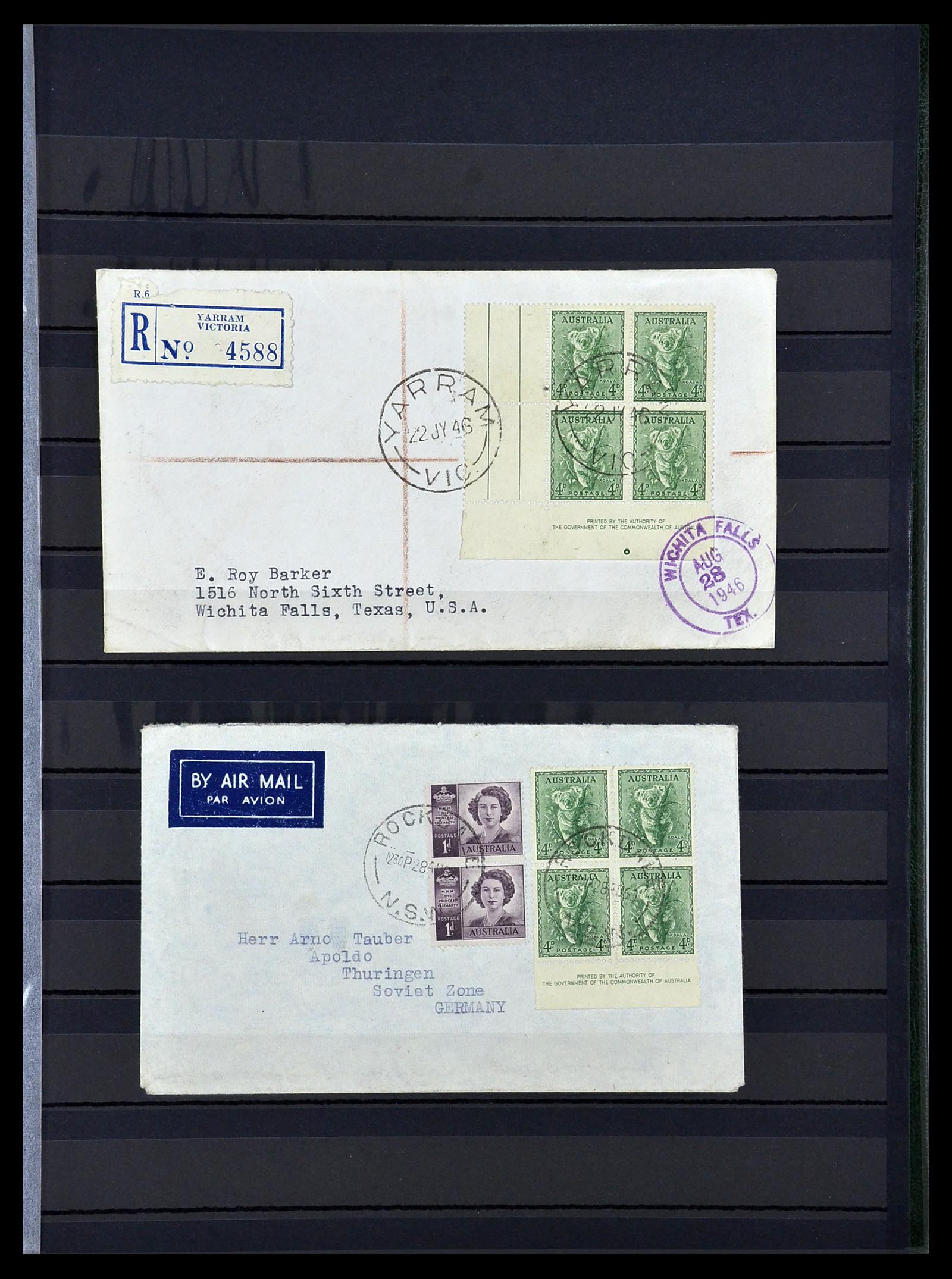 34110 015 - Stamp collection 34110 Australia 1937-1944.