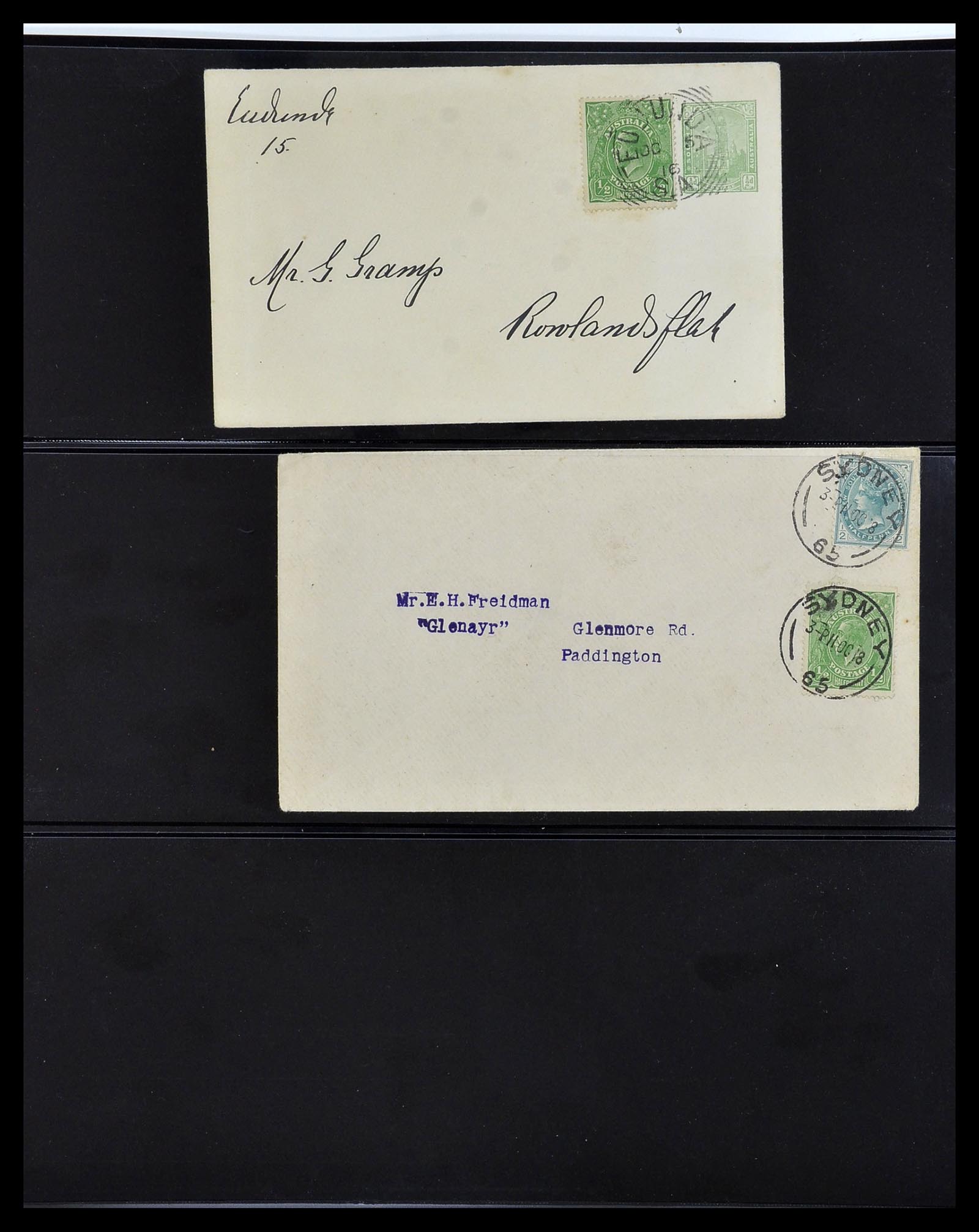 34112 012 - Postzegelverzameling 34112 Australië mengfrankeringen 1915-1952!