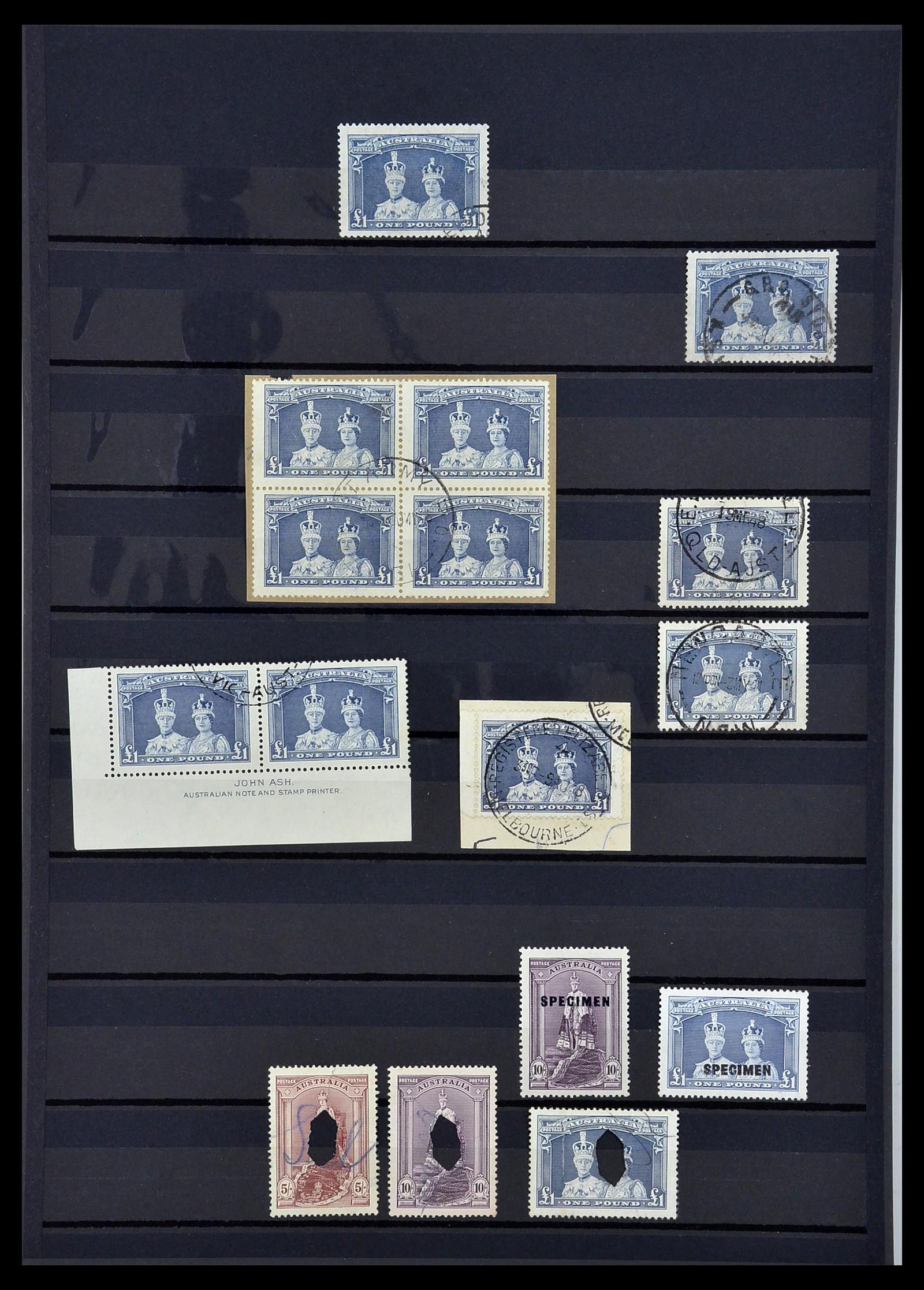 34113 002 - Postzegelverzameling 34113 Australië 1938-1949.