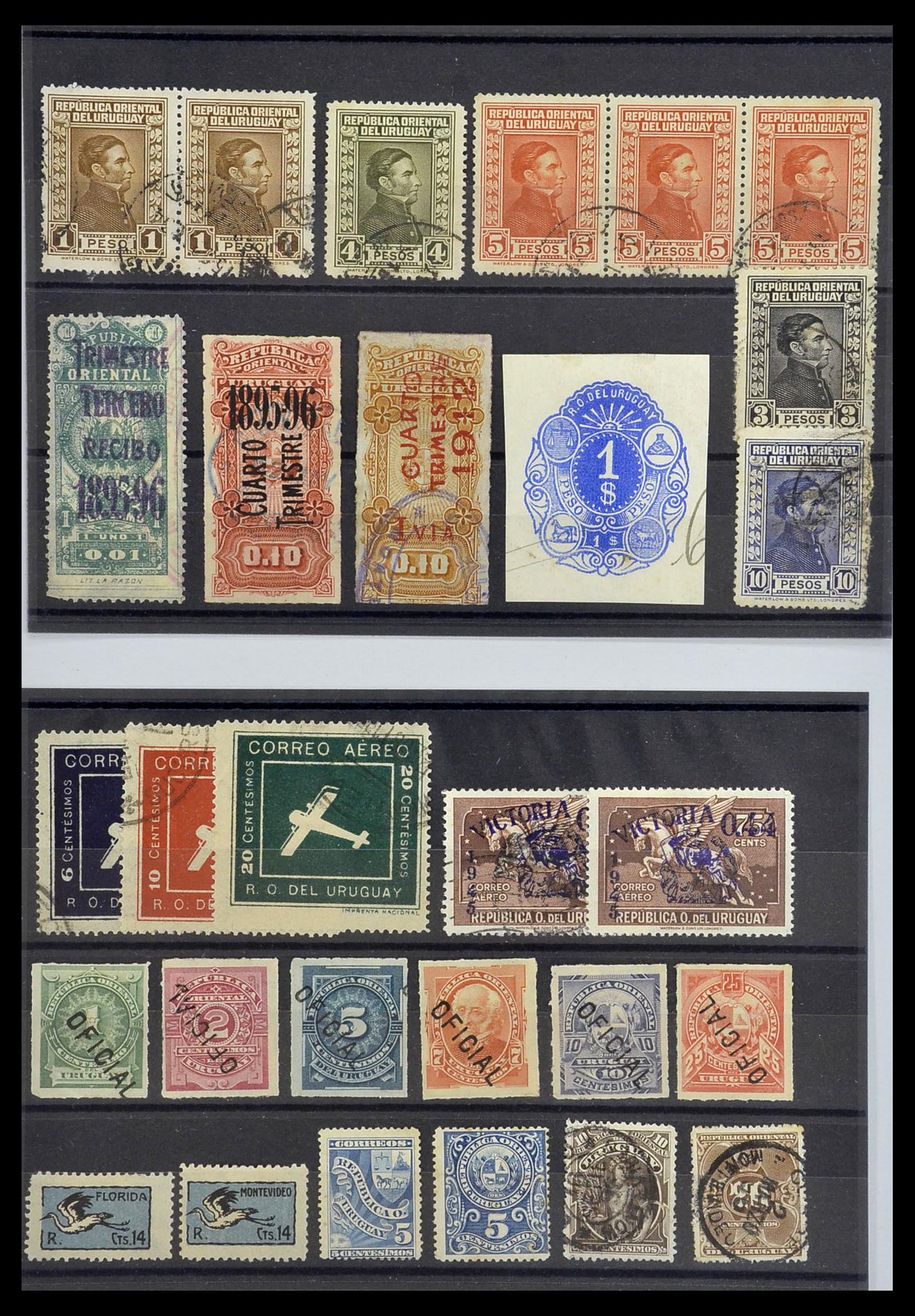 34115 002 - Postzegelverzameling 34115 Uruguay 1856-1950.