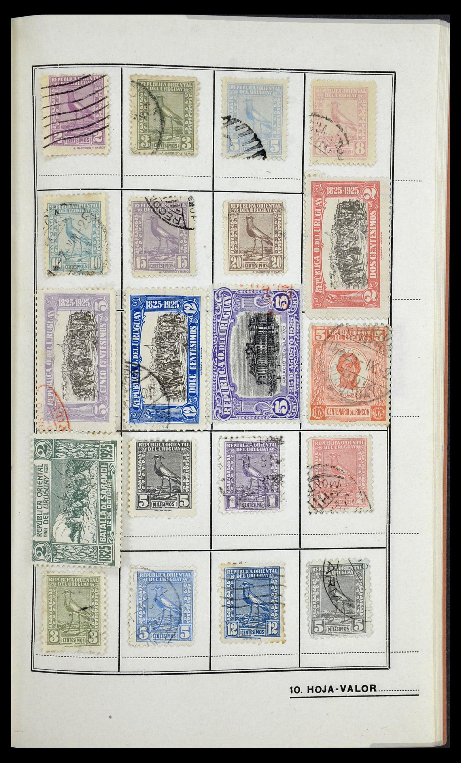 34115 015 - Postzegelverzameling 34115 Uruguay 1856-1950.