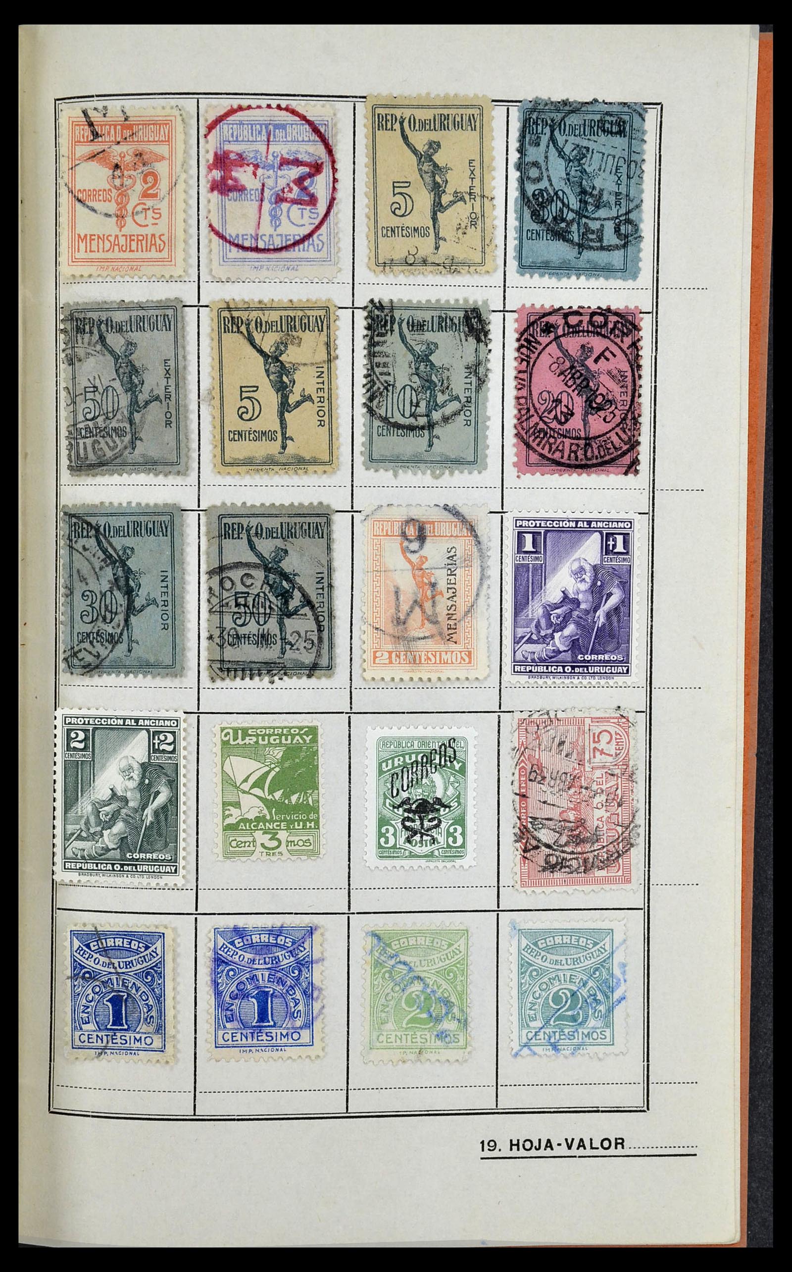 34115 024 - Stamp collection 34115 Uruguay 1856-1950.