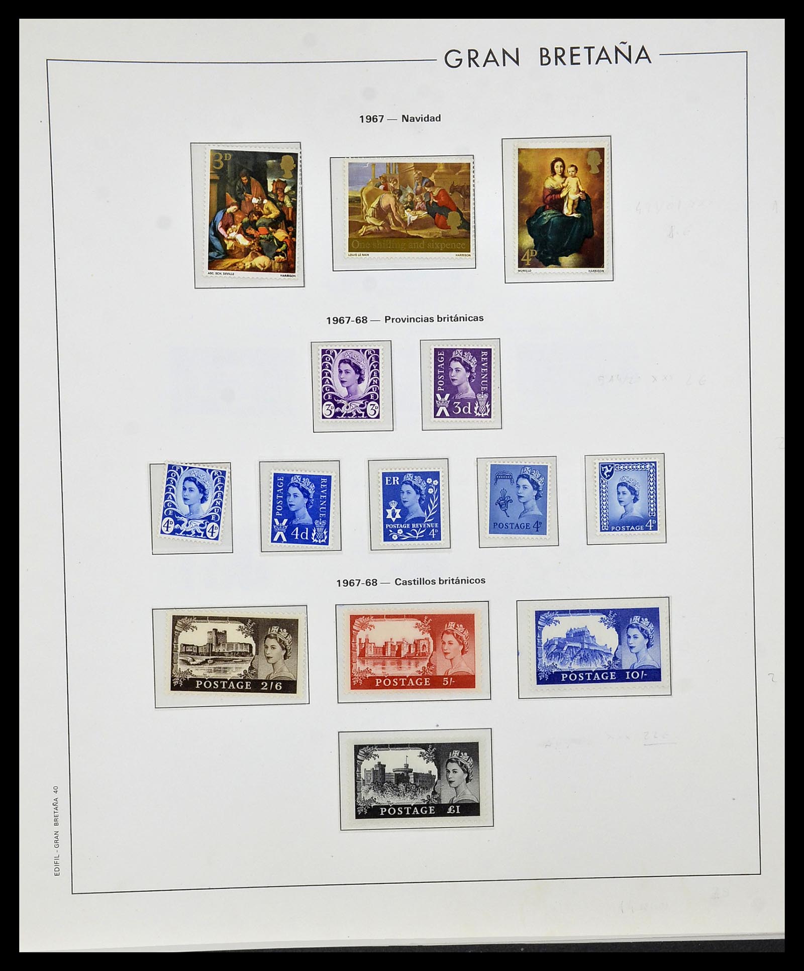 34121 027 - Stamp collection 34121 Great Britain 1935-1999.