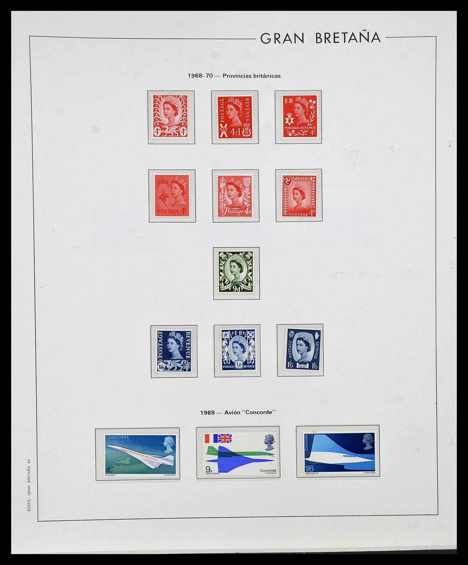 34121 031 - Postzegelverzameling 34121 Engeland 1935-1999.
