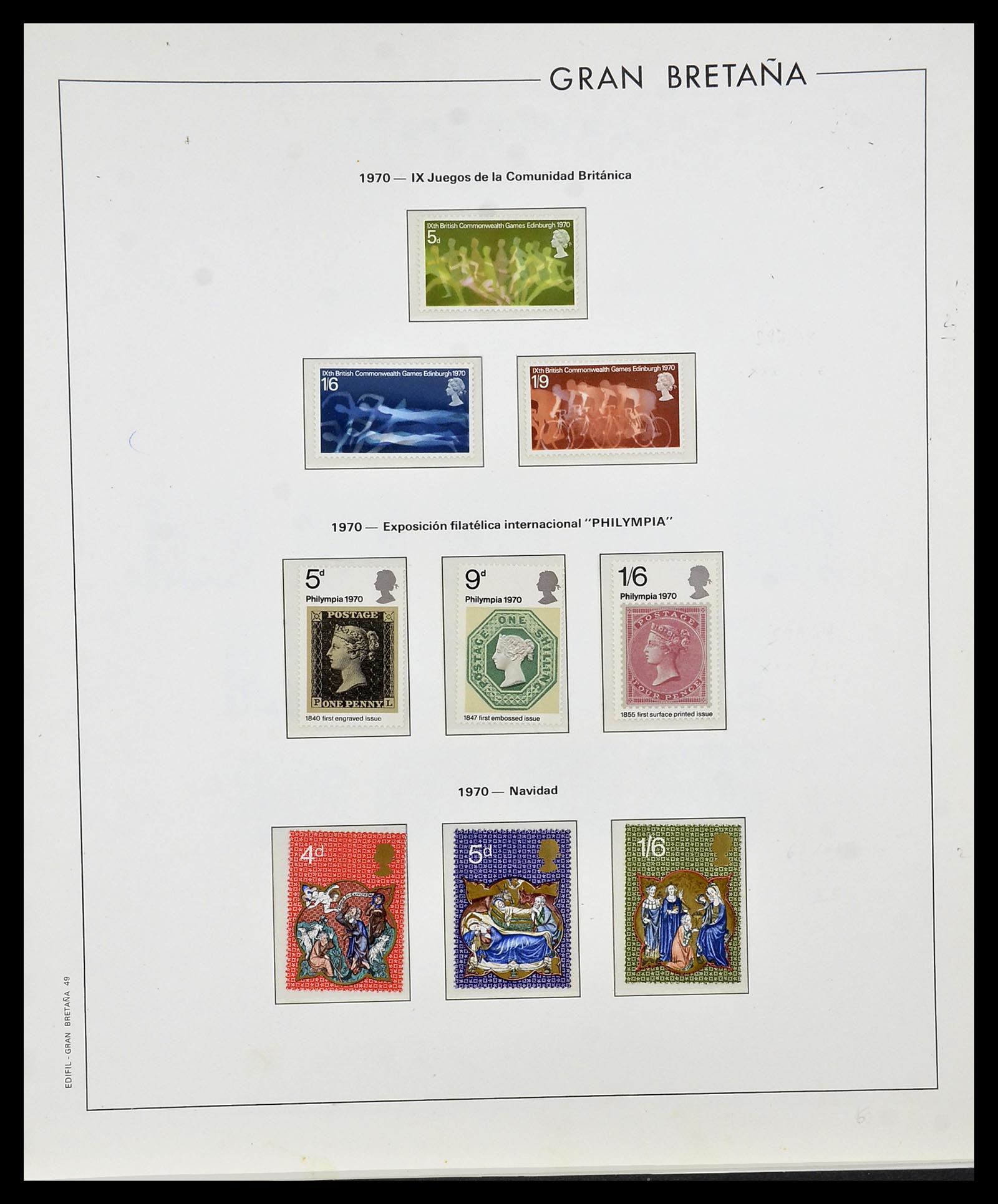 34121 036 - Stamp collection 34121 Great Britain 1935-1999.