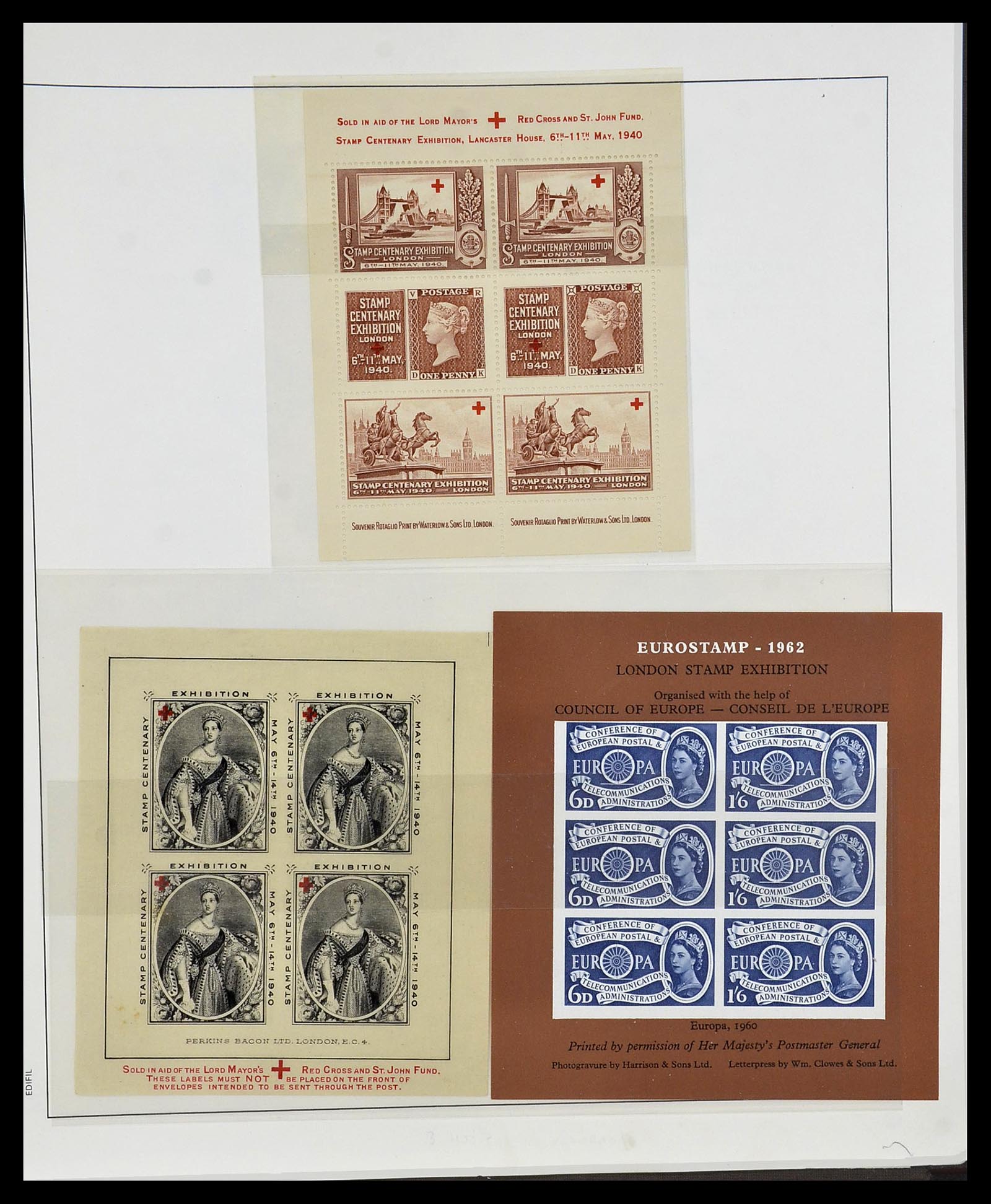 34121 039 - Postzegelverzameling 34121 Engeland 1935-1999.