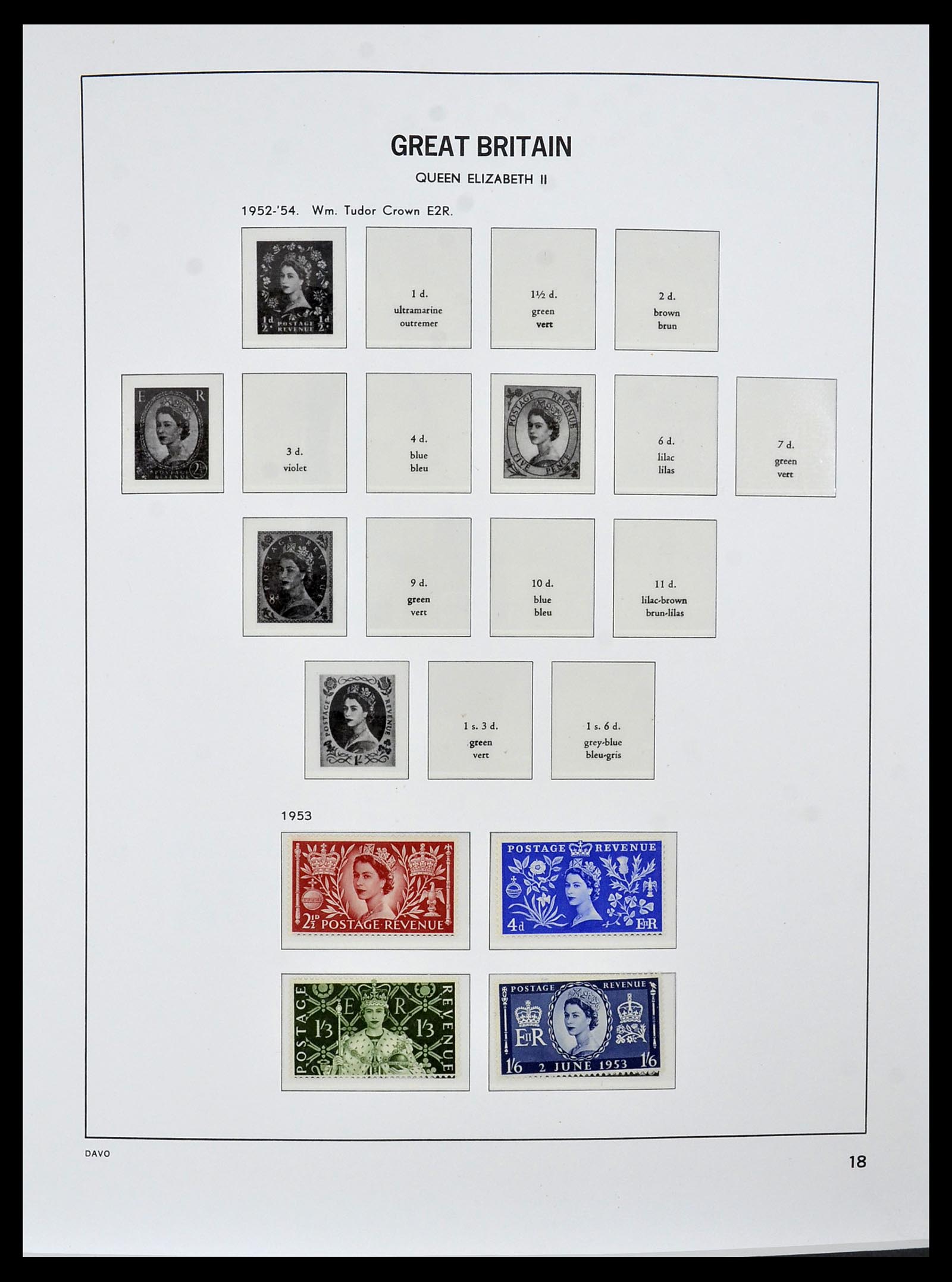 34121 041 - Postzegelverzameling 34121 Engeland 1935-1999.