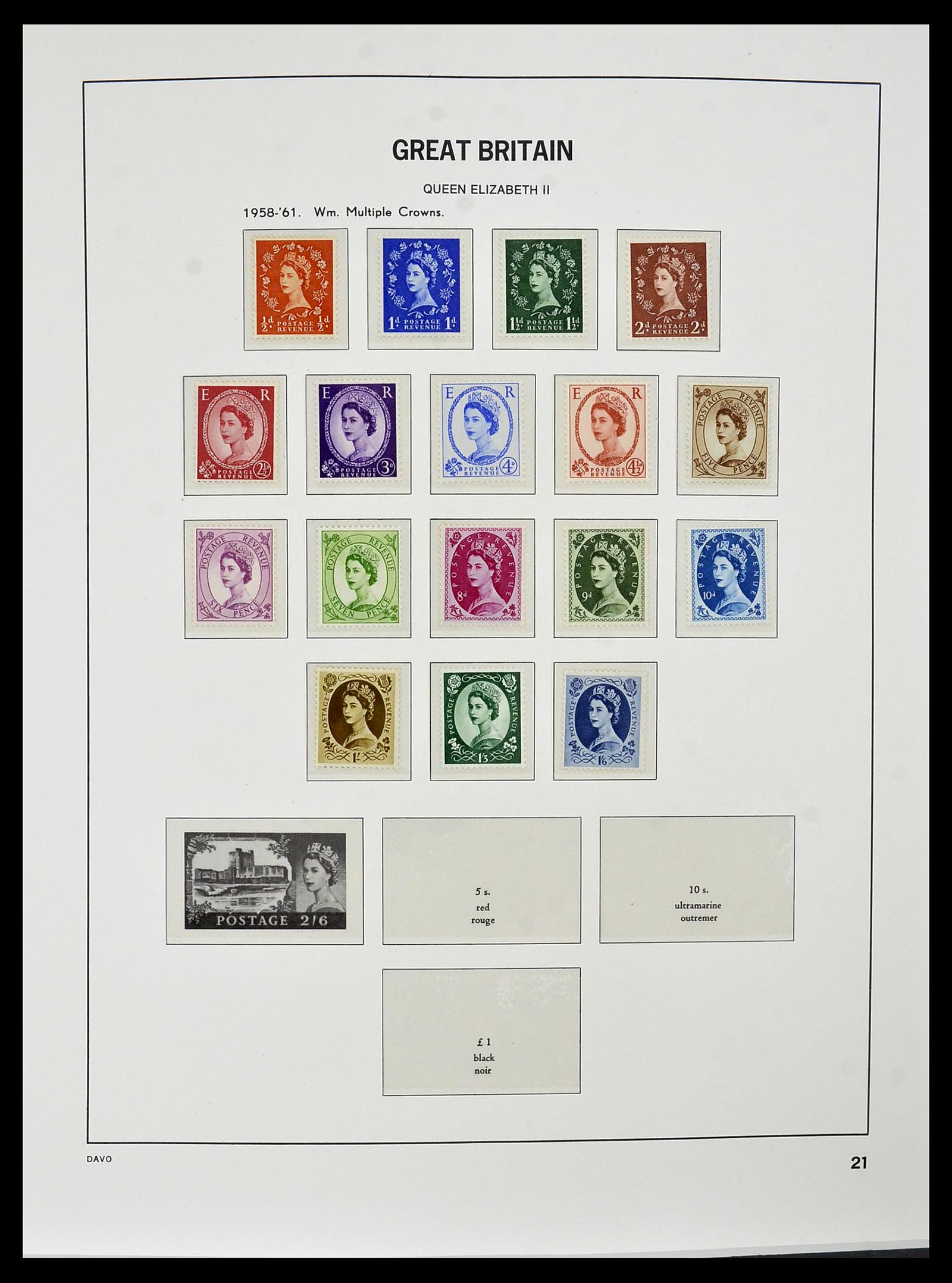 34121 043 - Postzegelverzameling 34121 Engeland 1935-1999.