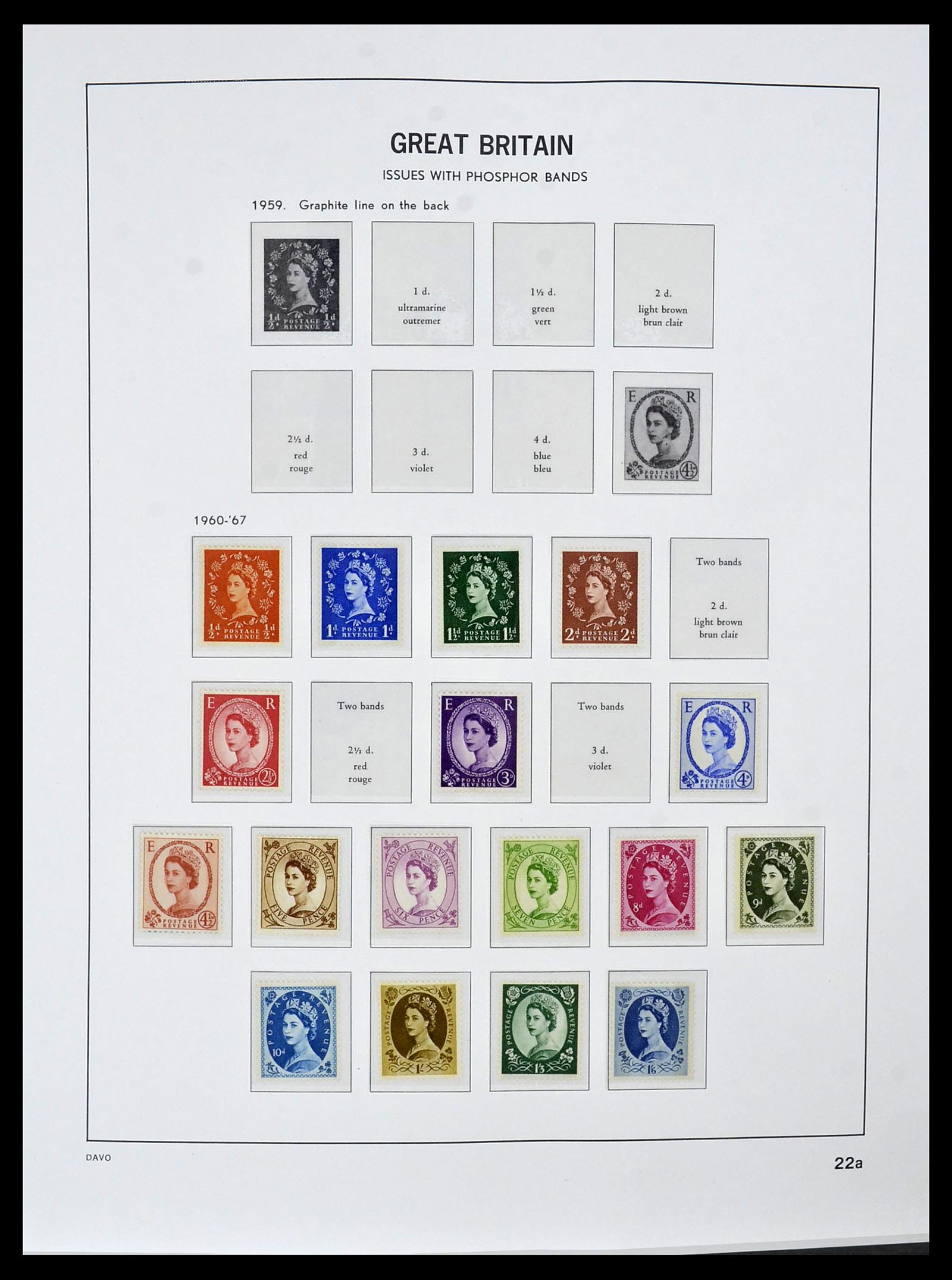 34121 045 - Postzegelverzameling 34121 Engeland 1935-1999.