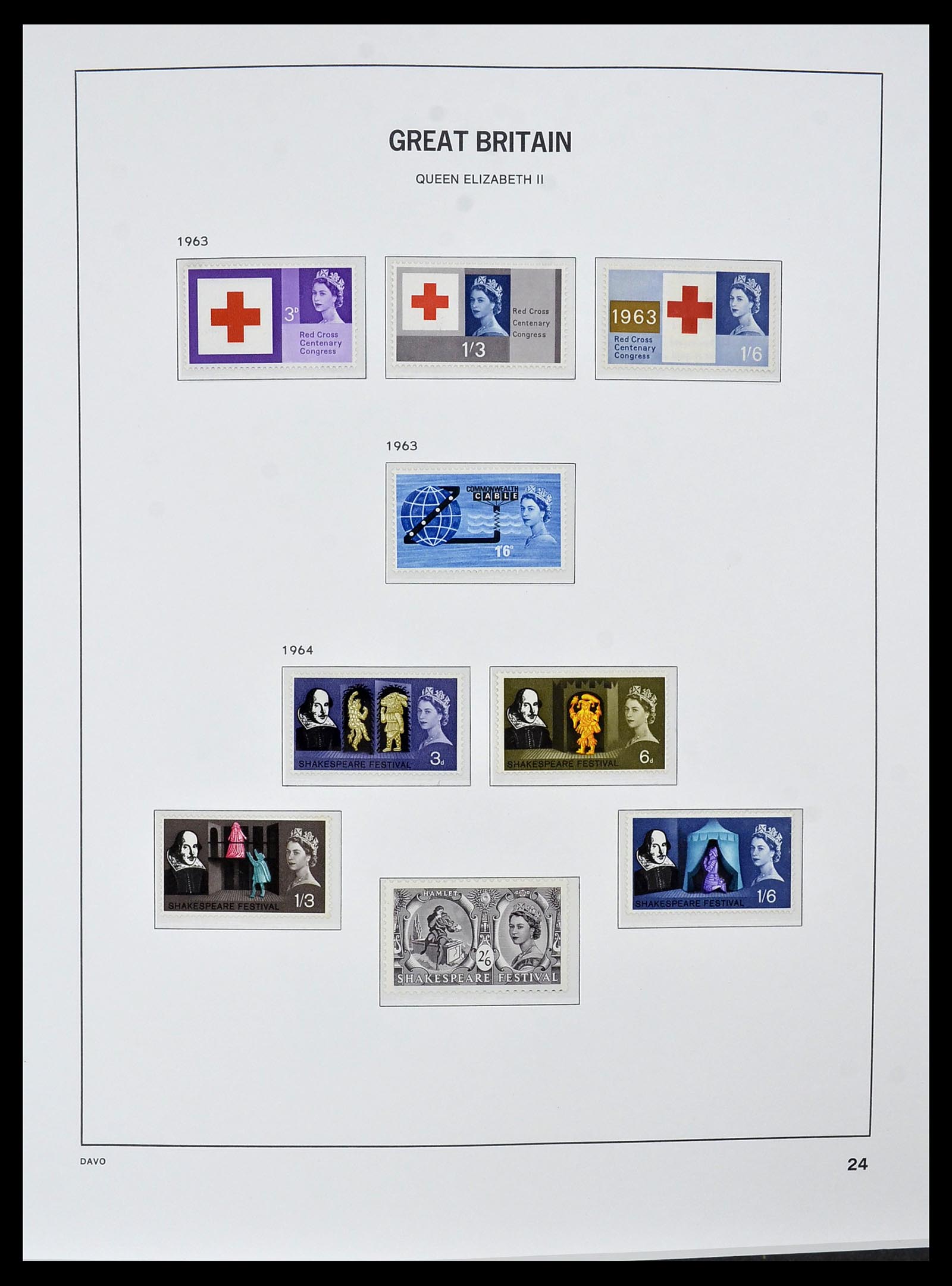 34121 047 - Postzegelverzameling 34121 Engeland 1935-1999.