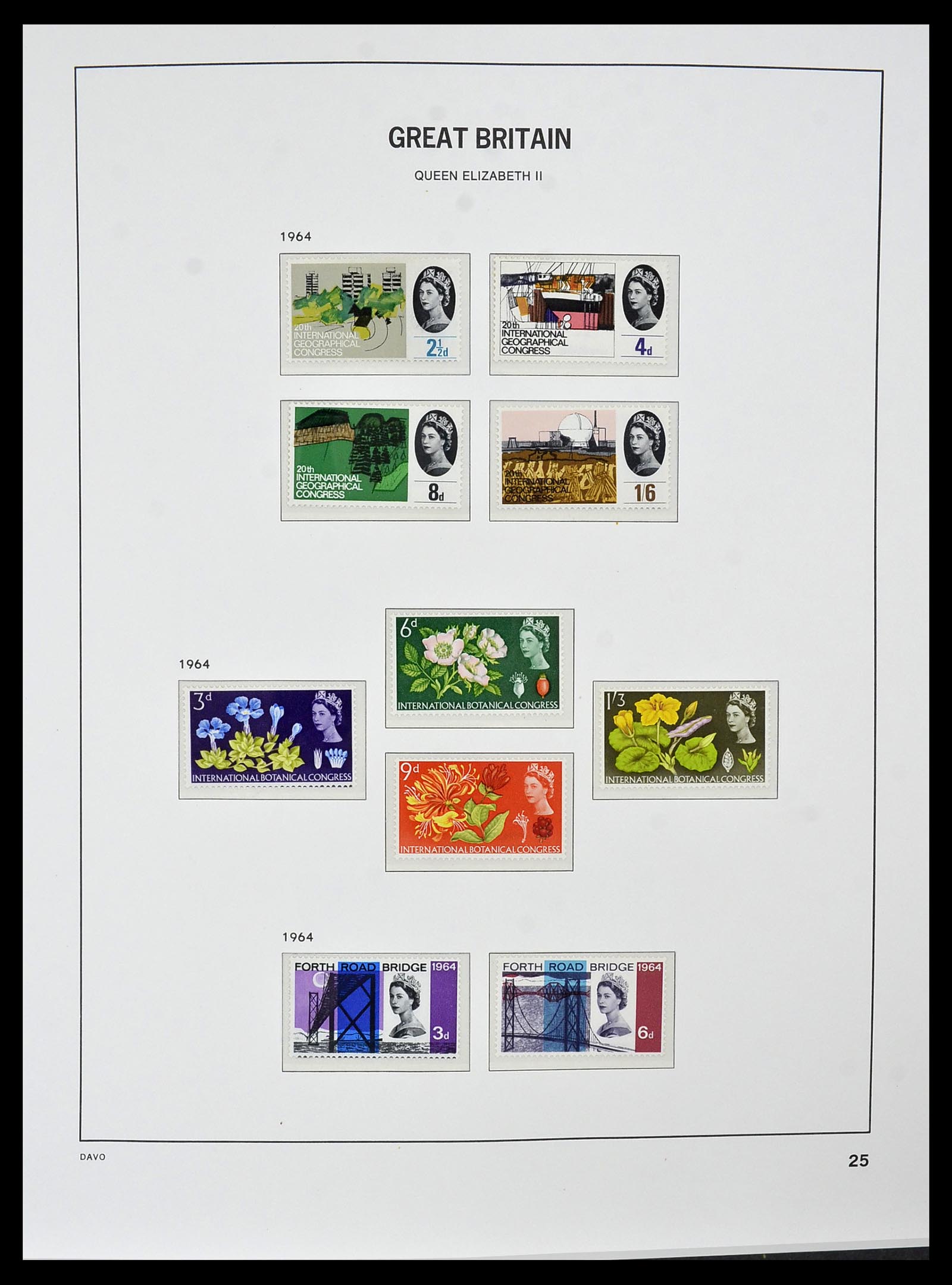 34121 048 - Postzegelverzameling 34121 Engeland 1935-1999.