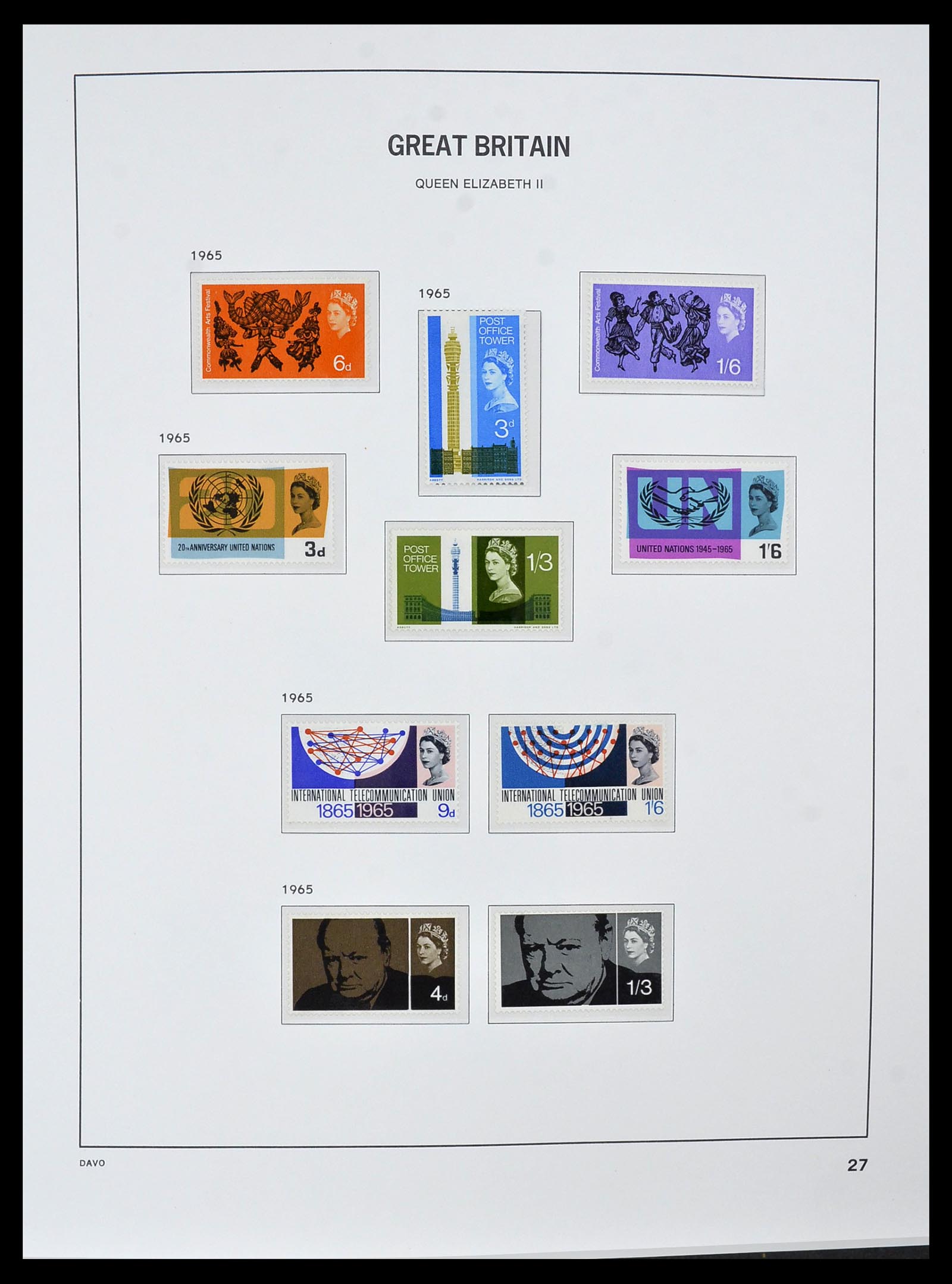 34121 050 - Postzegelverzameling 34121 Engeland 1935-1999.