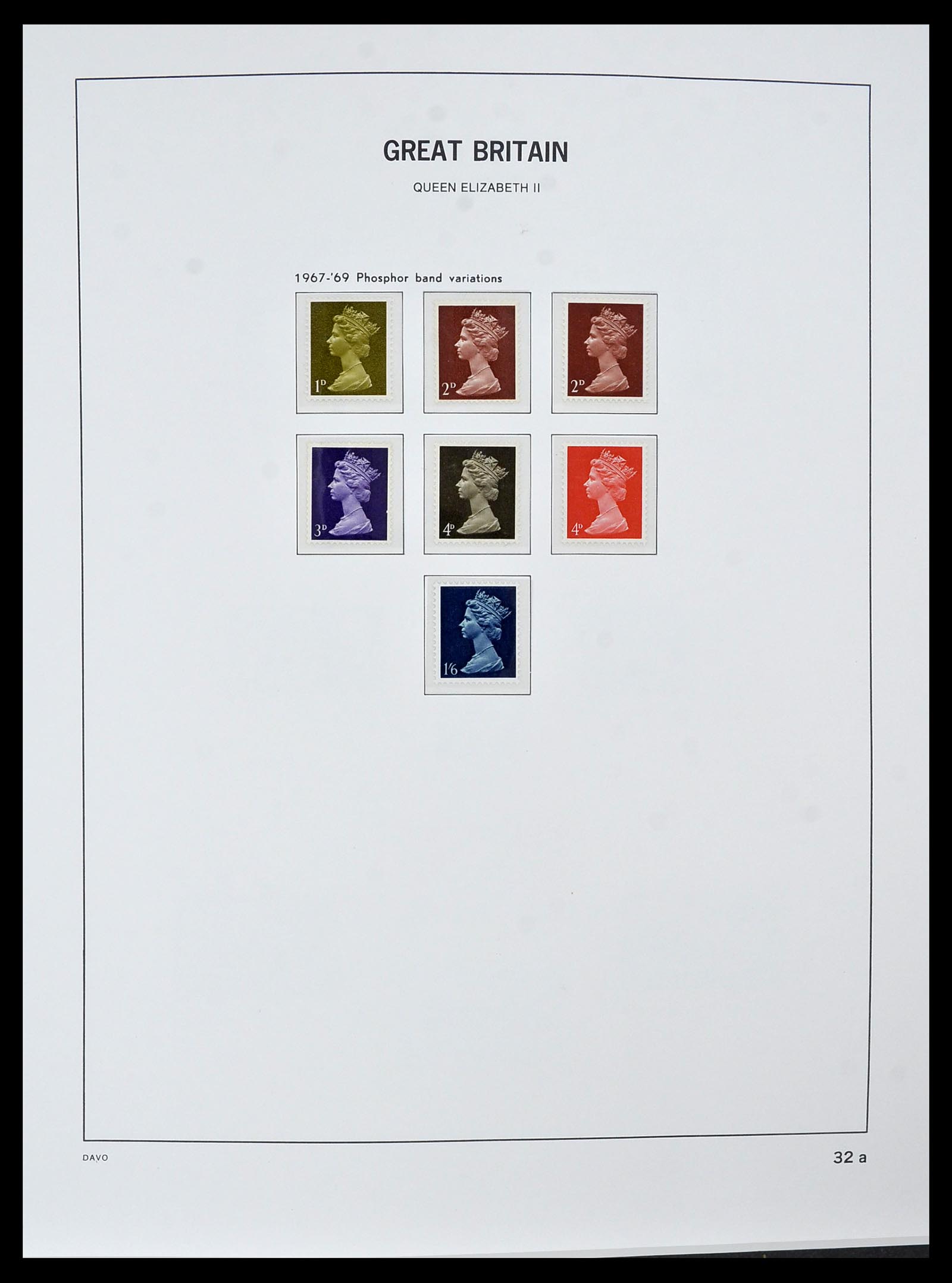 34121 056 - Postzegelverzameling 34121 Engeland 1935-1999.